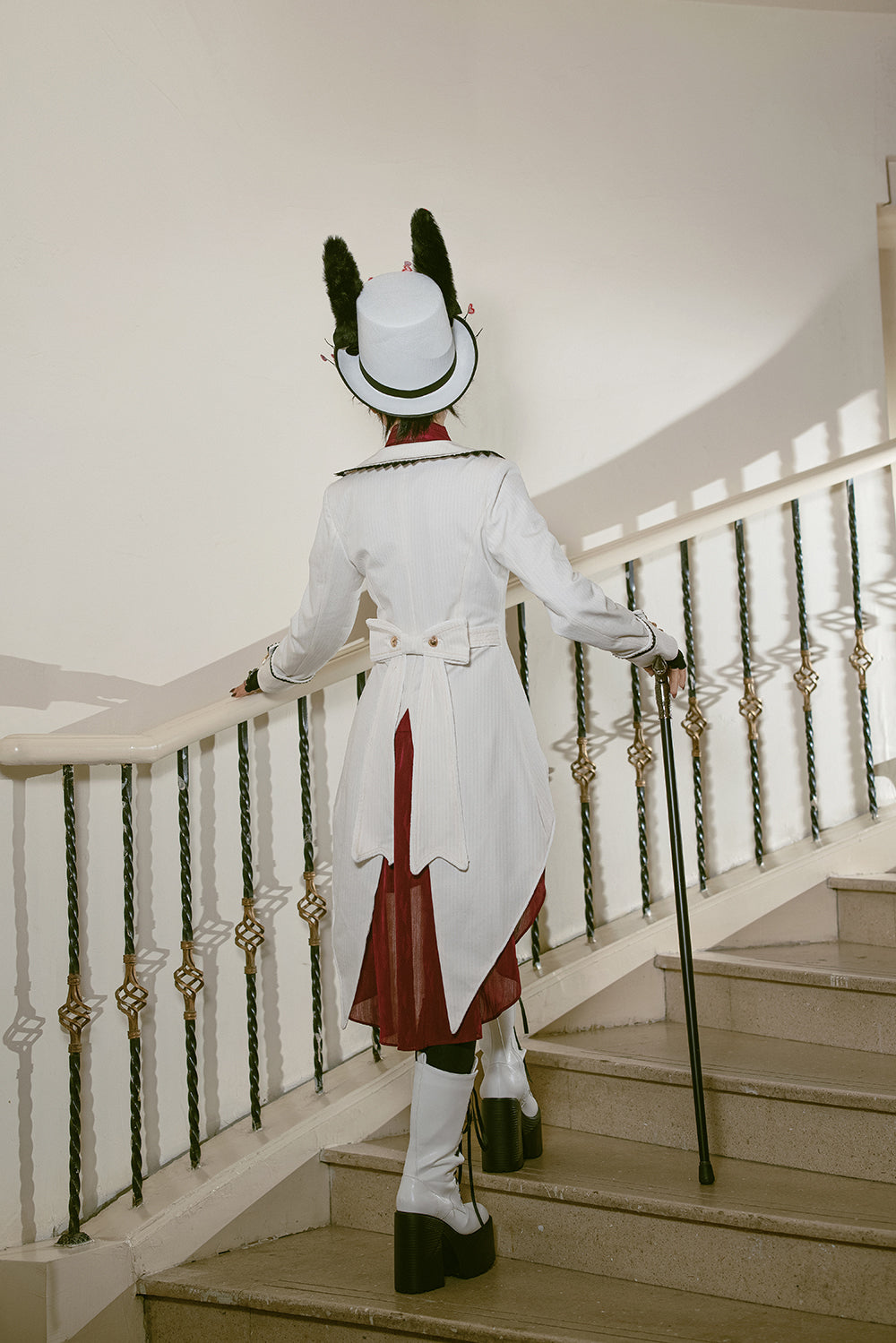 Immortal Thorn - Ouji Lolita Handsome White Prince Wind Coat