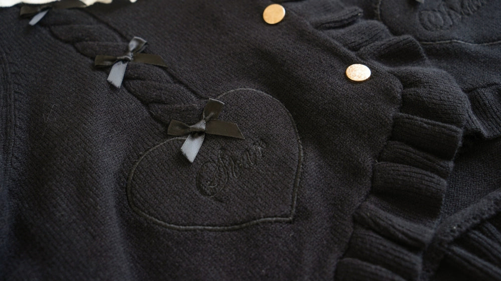 (BFM)Dark Star Island~Sugar Frost~Sweet Lolita Cardigan Knit Embroidered Sweater