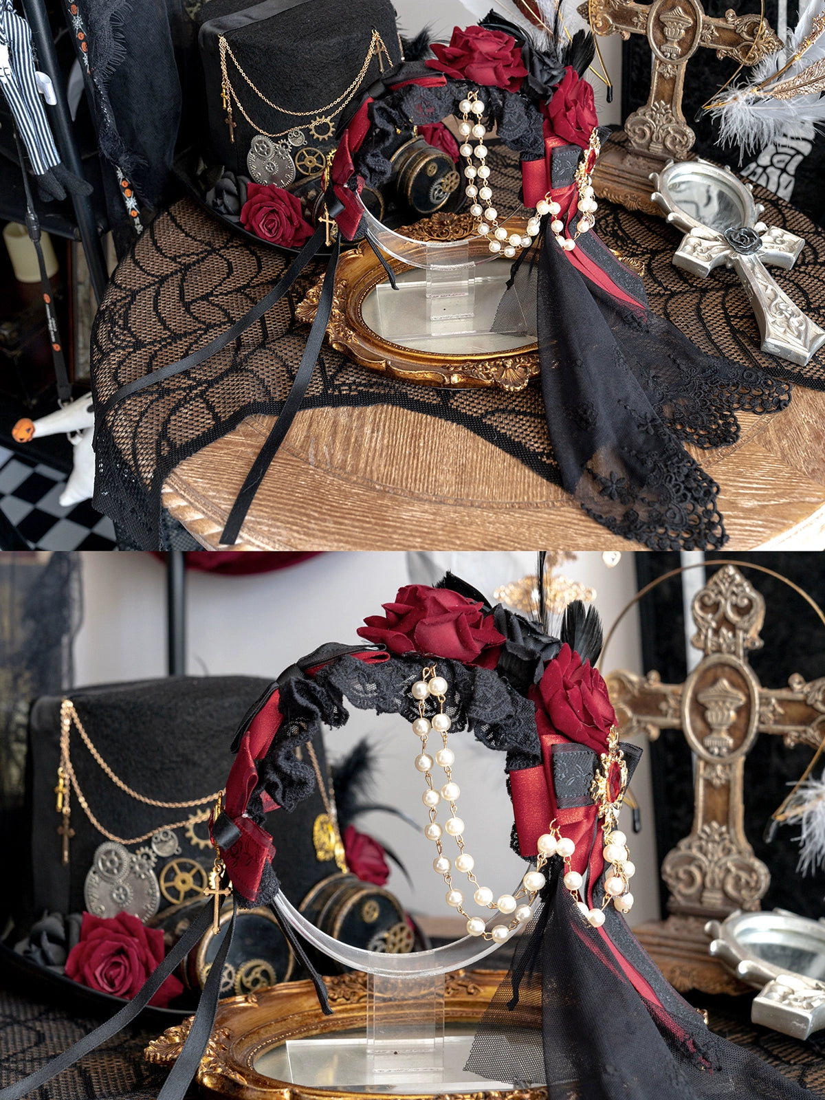 Luna Planetarium - Evil Fang - Gothic Lolita Accessories Brooch Necktie Clip KC Hat