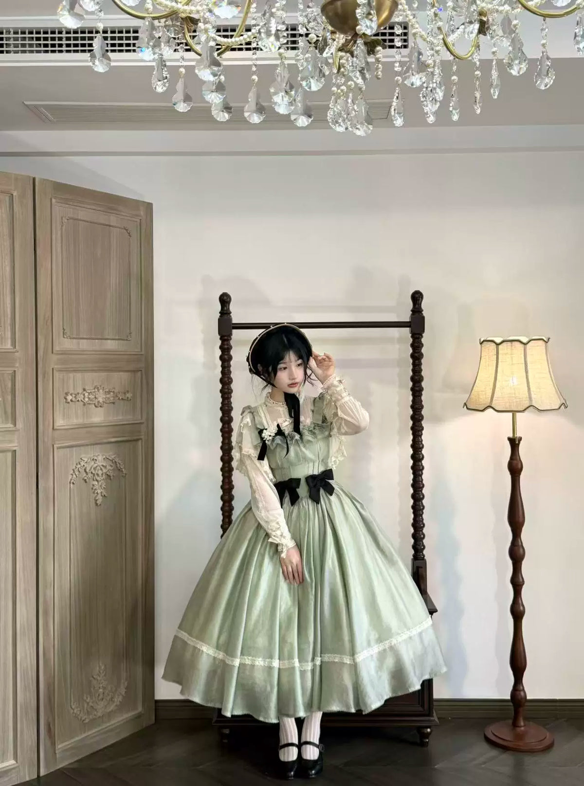 Kiss of Nyx 2.0 - Plus Size Classic Lolita Solid JSK Dress, Boned Waist 45947:869467