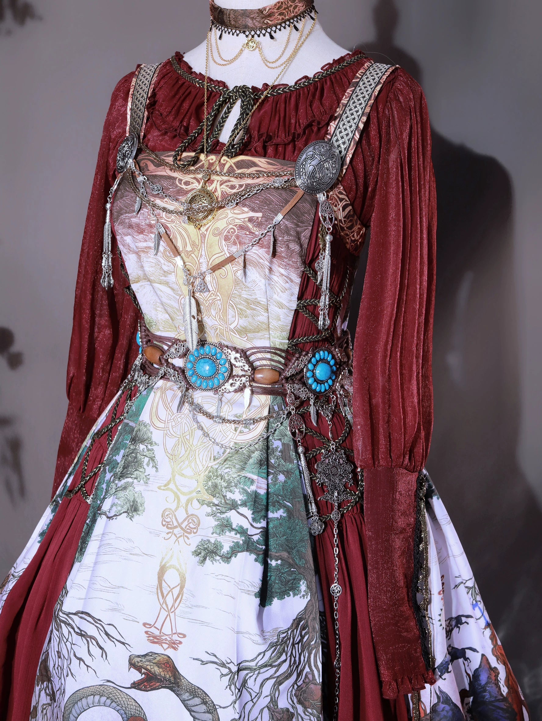 FunCcino - Ragnarok - Nordic Lamb Leg Sleeves Lolita Blouse