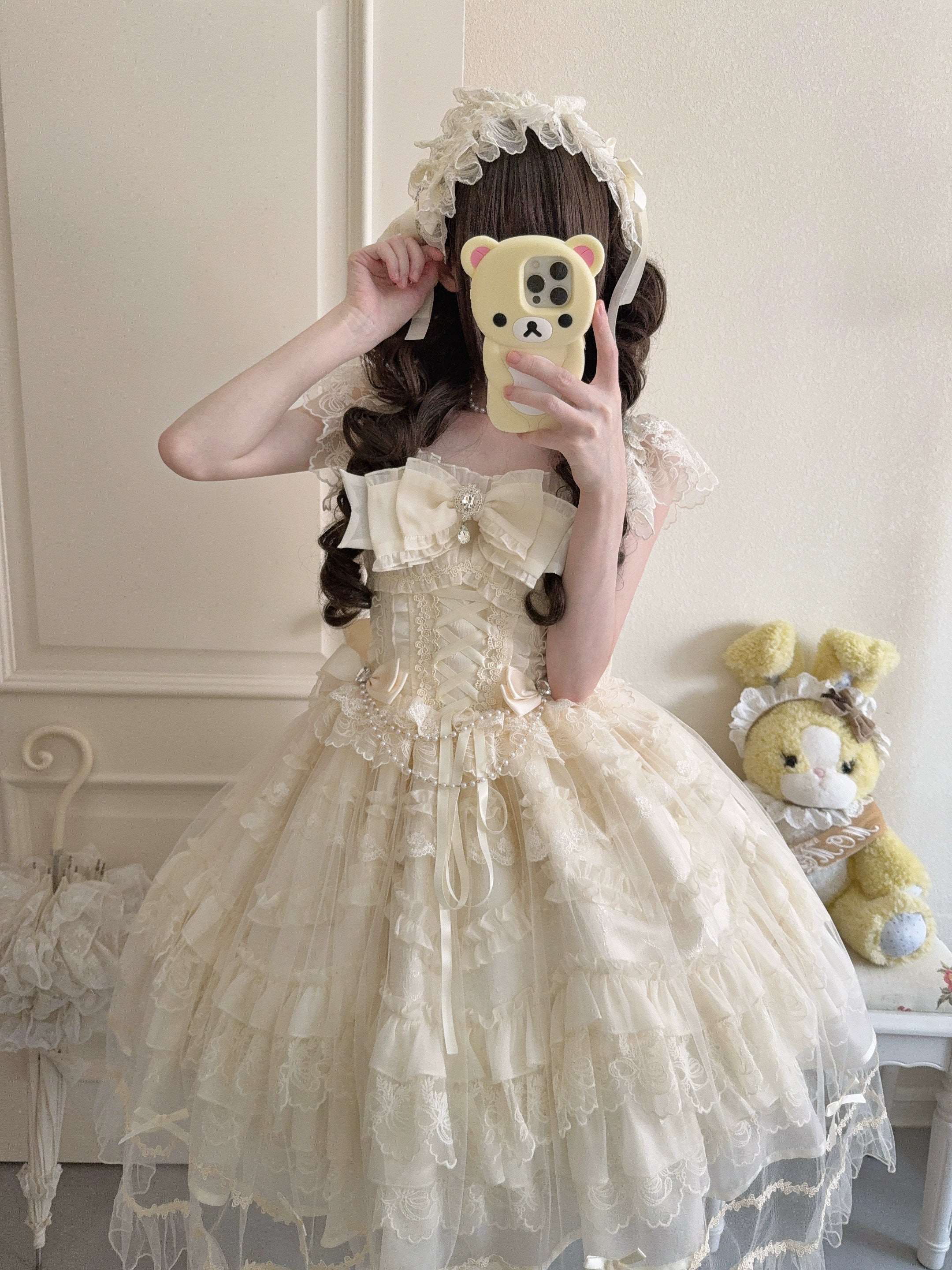 Sugar Girl - Eternal Vow - Weeding Lolita JSK, Detachable Overlay 44248:800976