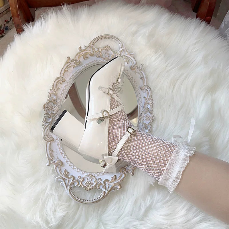 Lady Tea Party - Elegant Lolita Heel Shoes, Macaron Color (35 36 37 38 39 40 41 42 43 44 45) 44576:815511