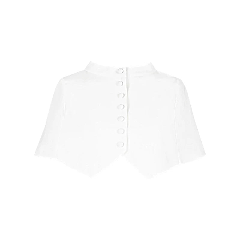 Nihil - Gothic Nun Lolita OP Dress, Irregular Hem Cape (L M S) 44717:819750