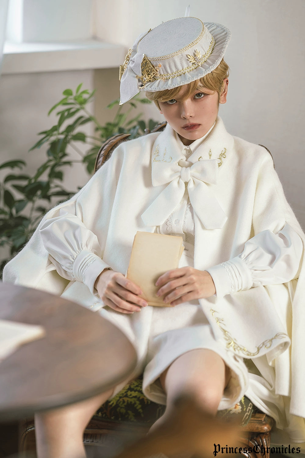Princess Chronicles - Medieval Ouji Lolita Embroidered Cape 4400:308078