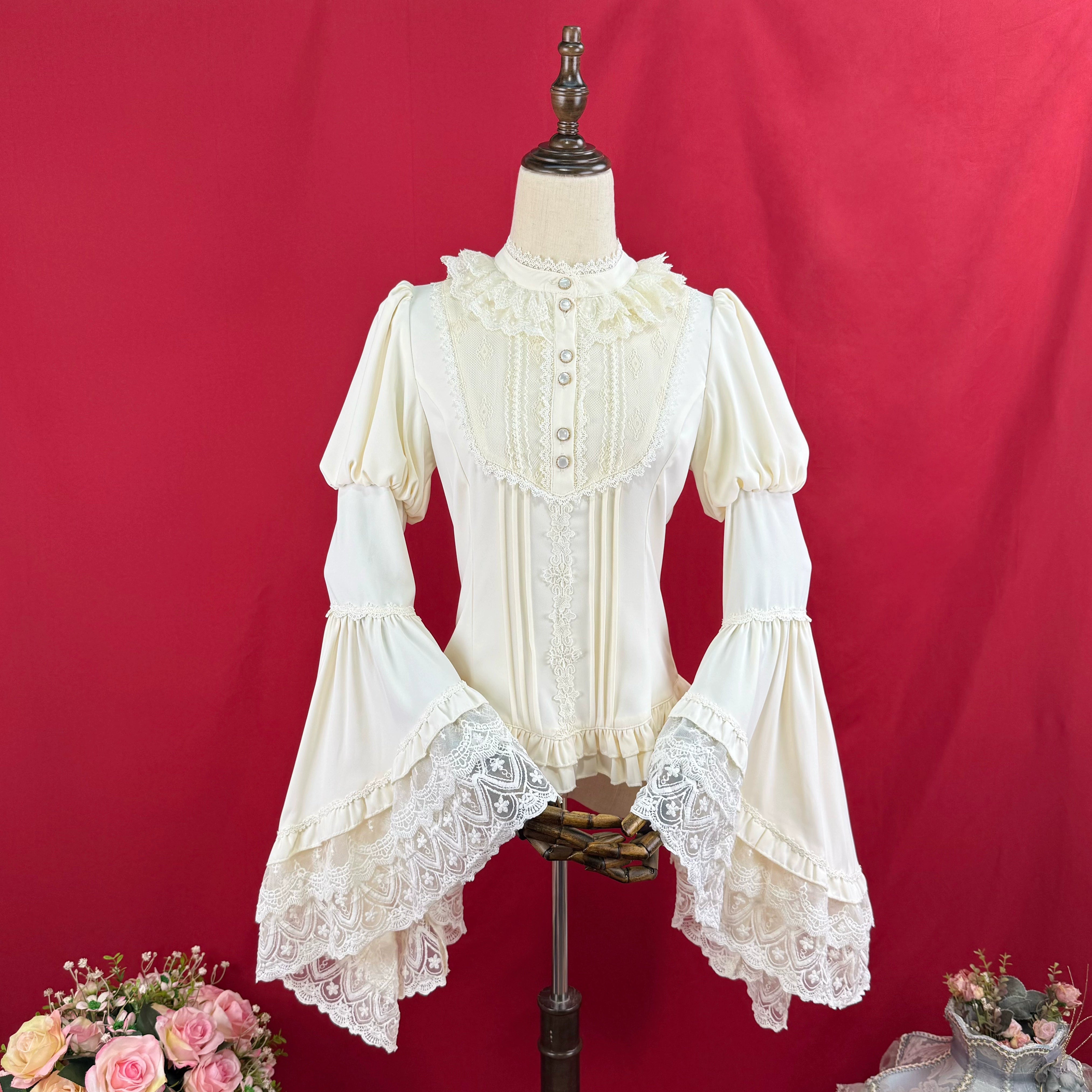 DMFS Lolita - Princess Sleeves Classic Lolita Blouse Apricot S