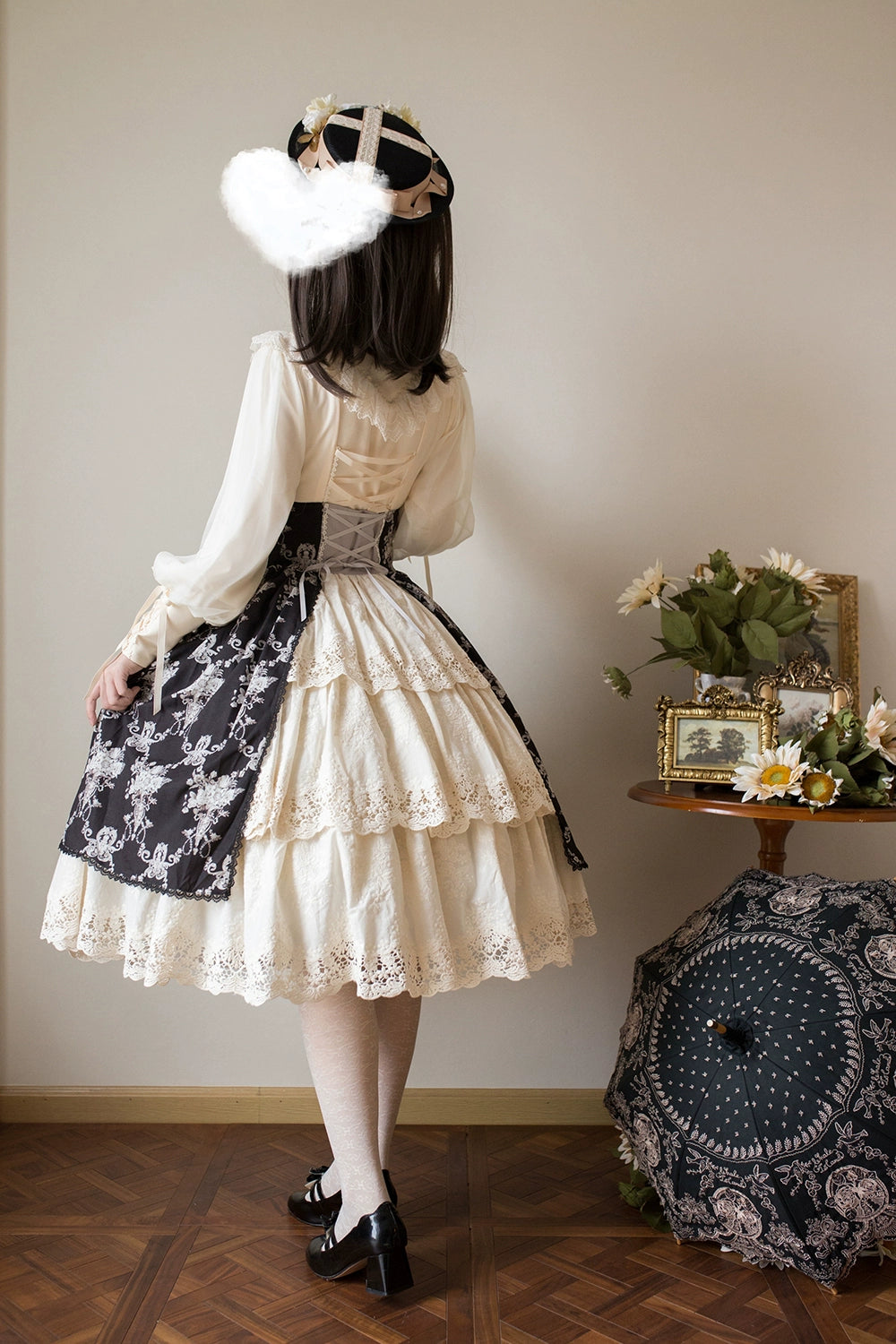 (BFM)Miss Point~Customized Vintage Lolita Skirt Elegant Pullover Fishbone SK 31464:363060