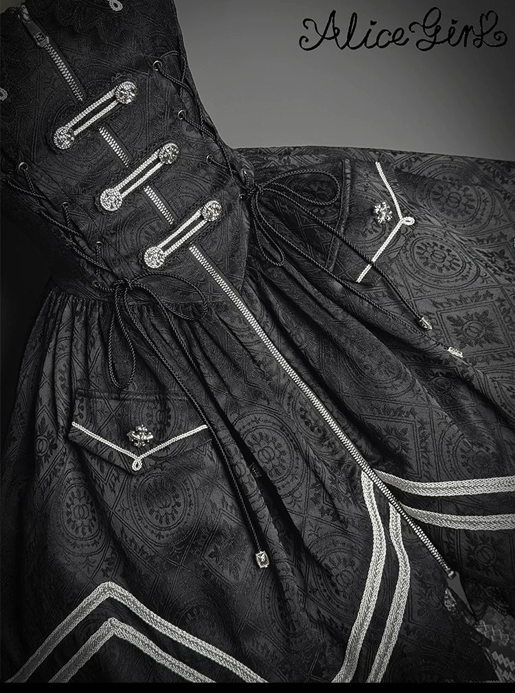 Dawnbreaker - Military Lolita JSK, Diamond Shaped Hemline 44643:816819