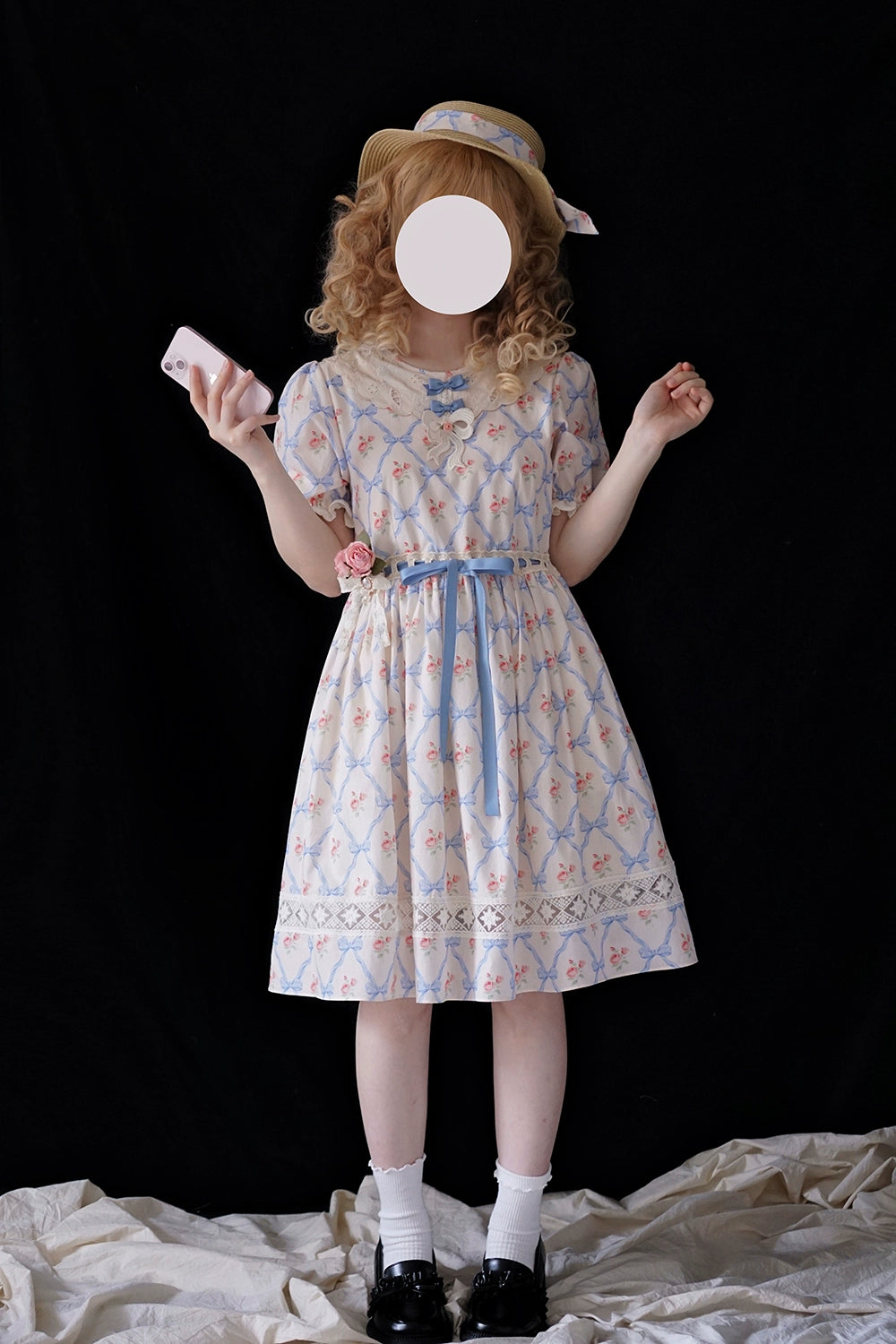 Miss Point~Customized Elegant Lolita OP Dress Cute Daily Girl Short Lolita Dress 35670:519584