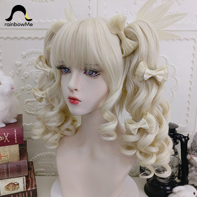 RainbowMe~Sweet Lolita Long Curly Ponytail   