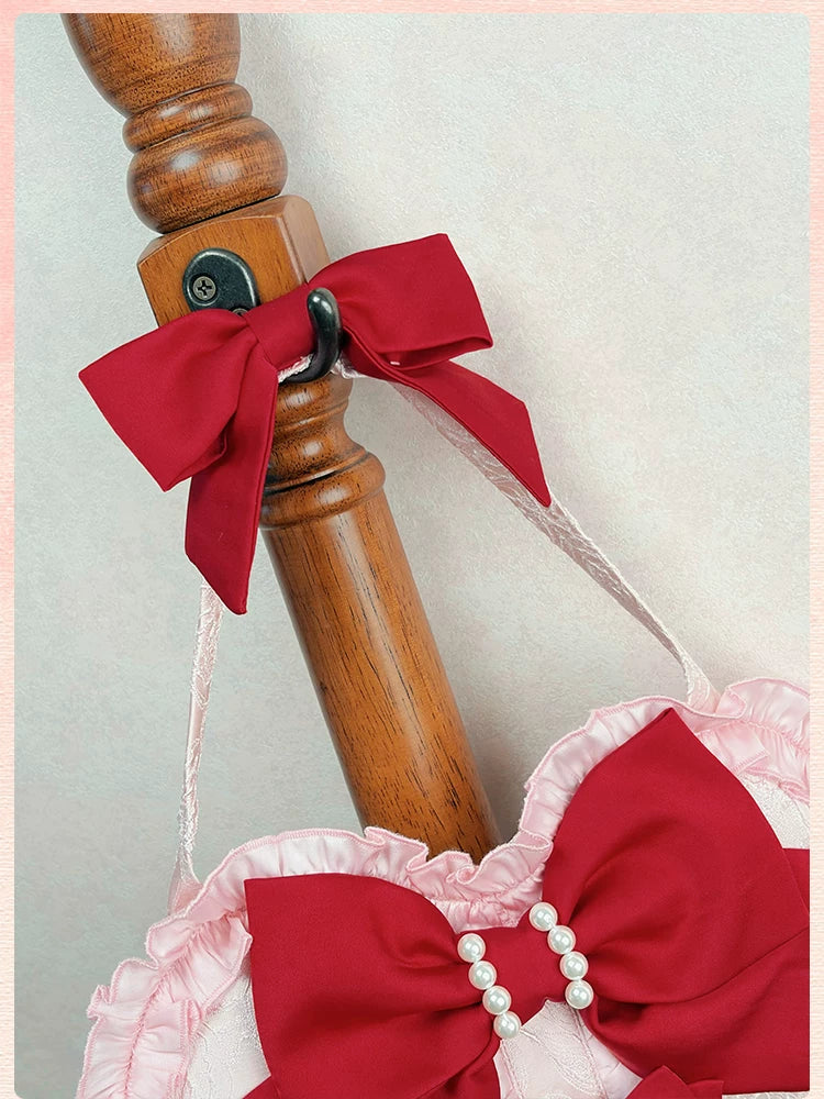 Sweetheart Petal - Color Block Sweet Lolita KC, Heart-shaped Bag 44840:824908