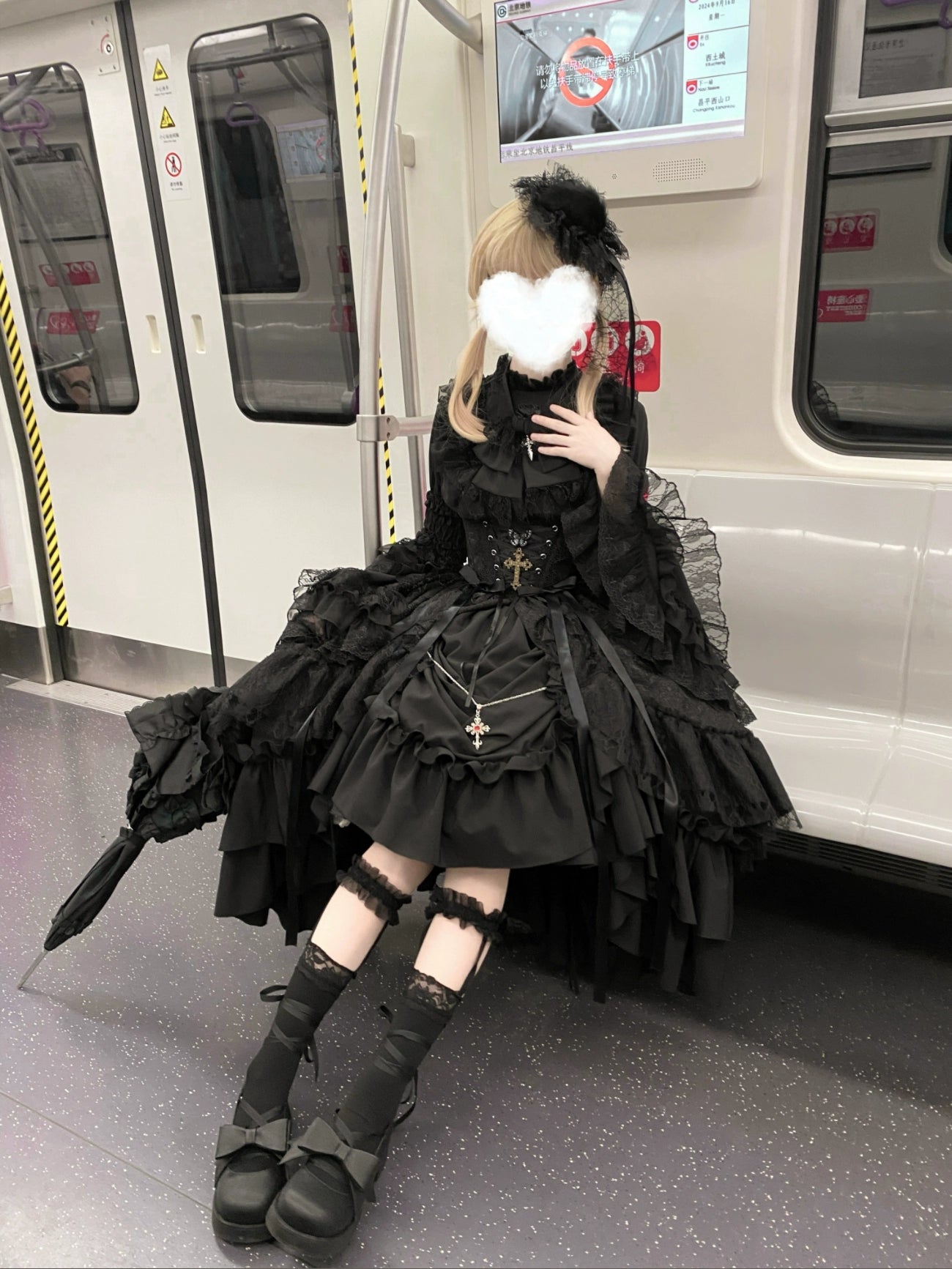 Nightingale Girl - Eternal Taboo - Gothic Lolita Dress Princess Sleeve Shirt