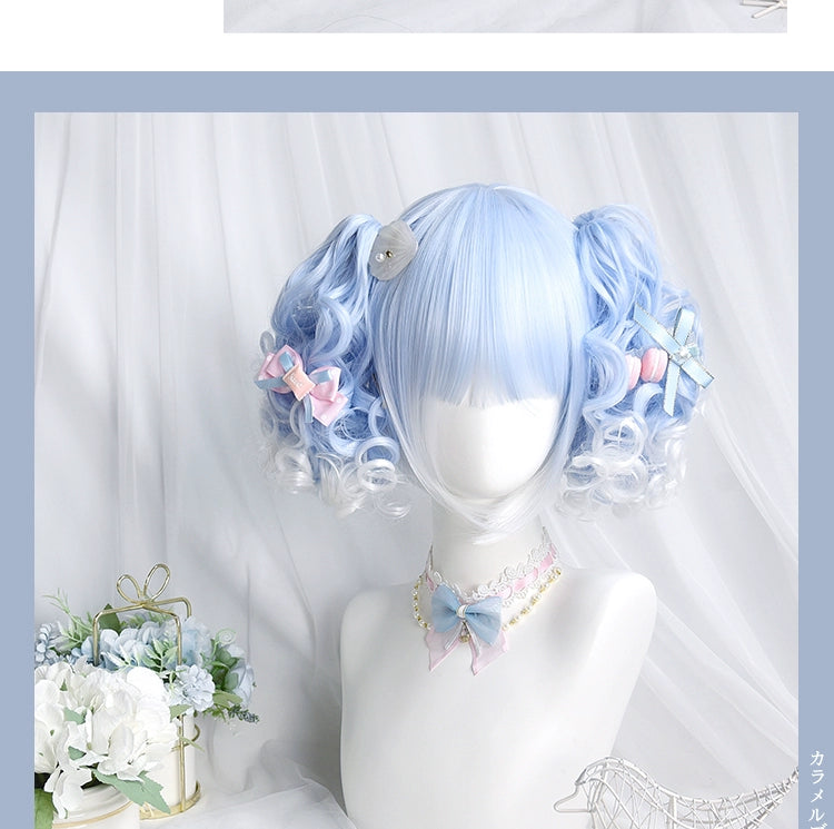 Sinwavy~Pandora's Box~Lolita Short Wig with Cute Double Ponytails 33090:432186