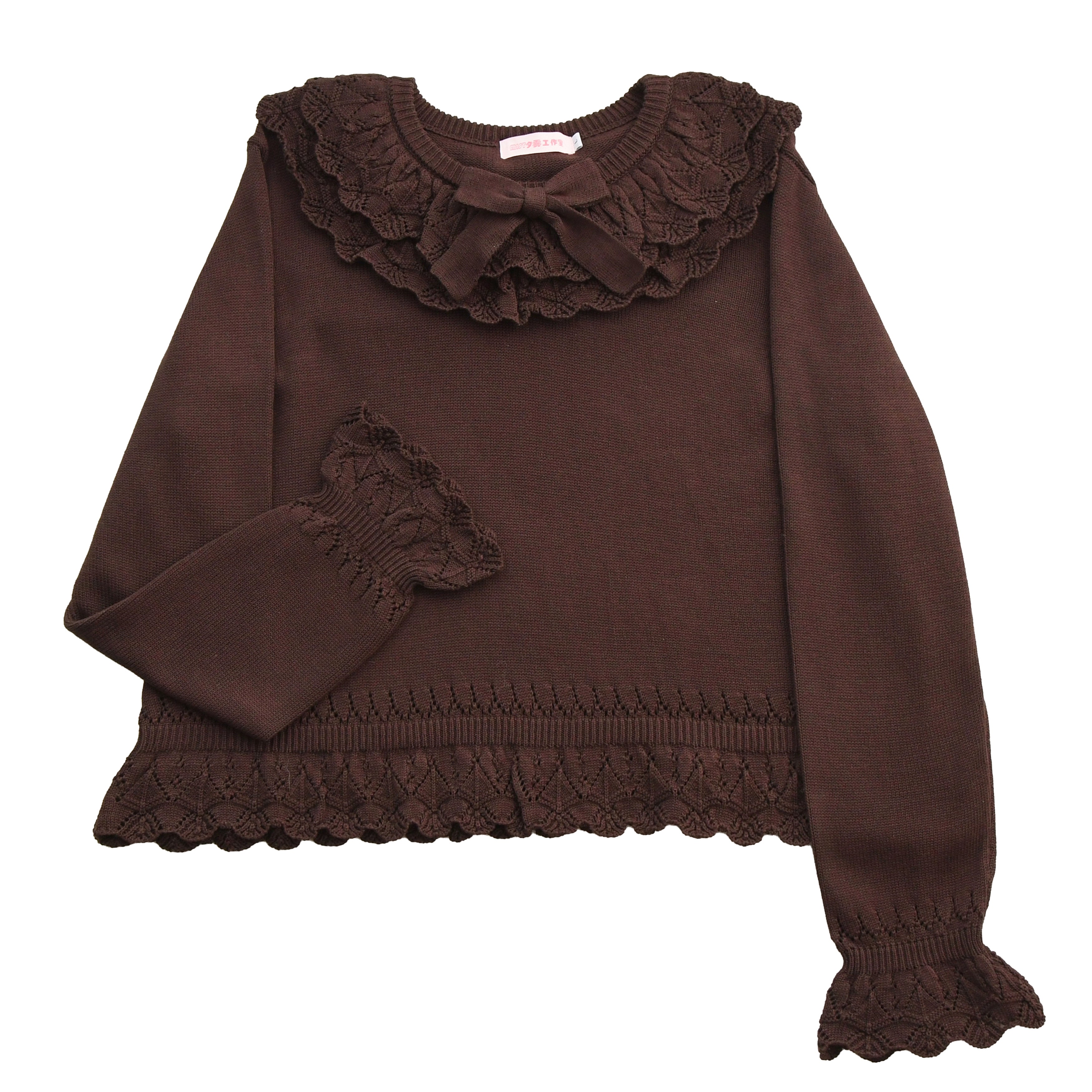 MIST - Nana - Sweet Lolita Sweater, Detachable Bow (L S) 44201:798357