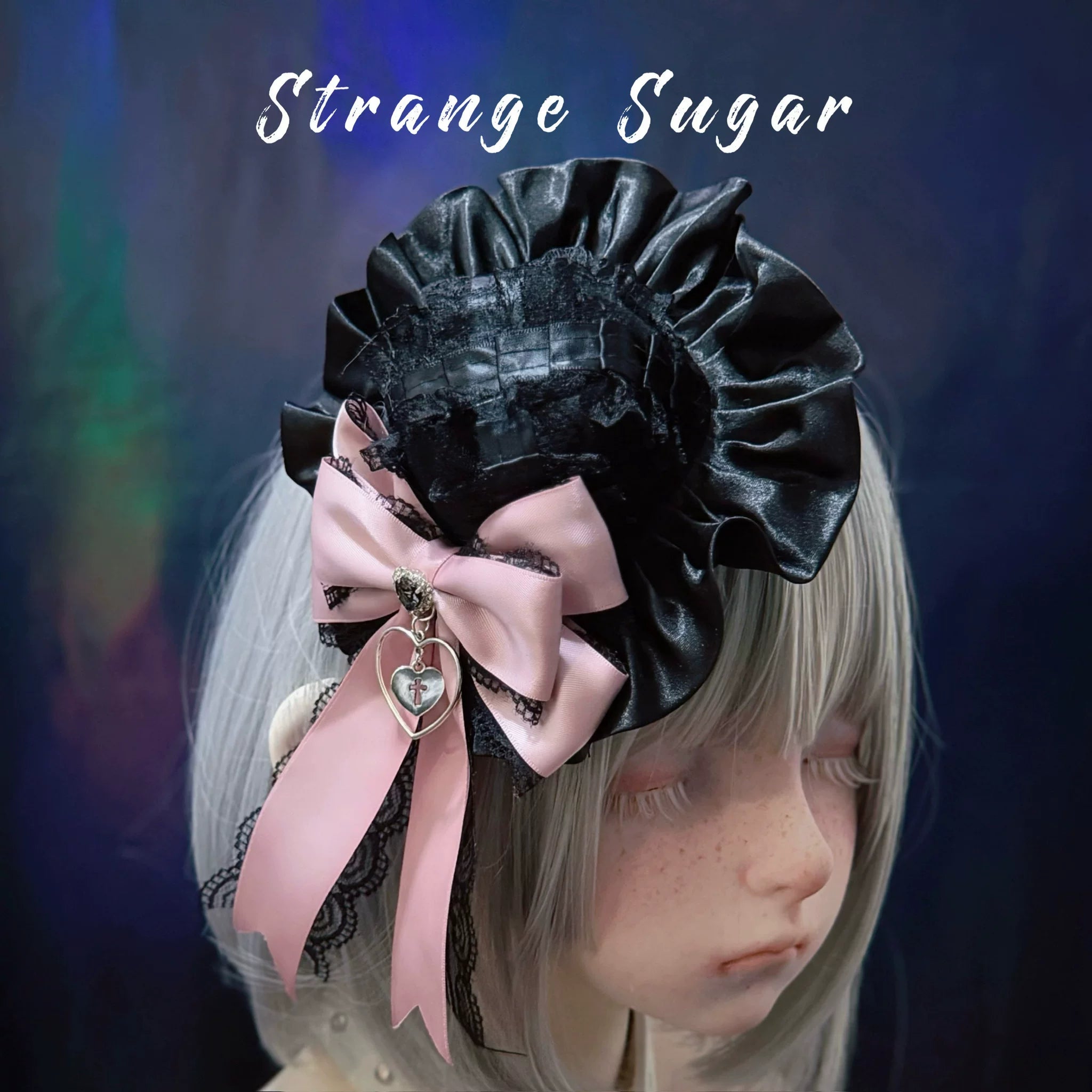 Halloween Gothic Lolita Headdress, Eyeball & Skeleton Accent 2