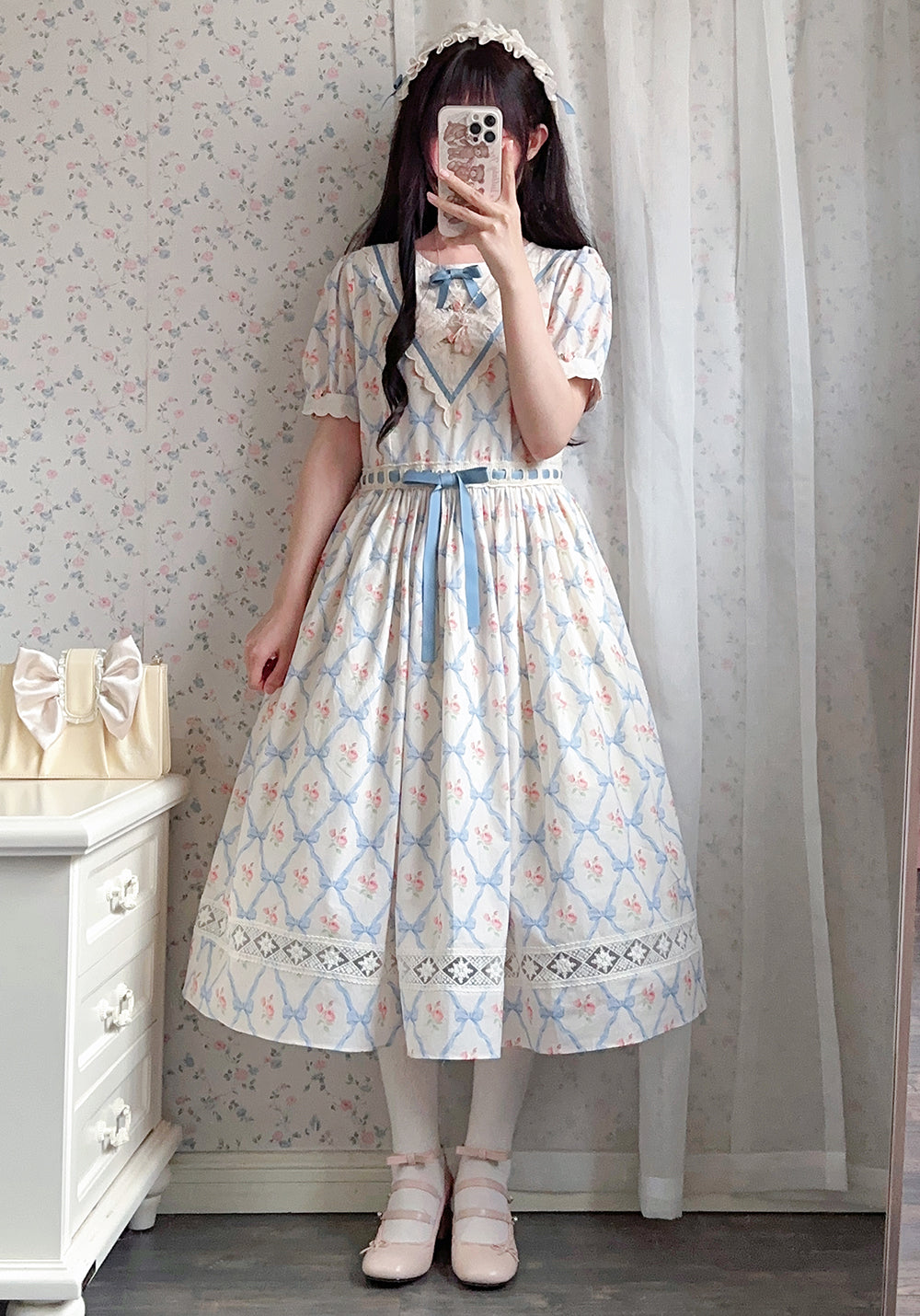 (Buyforme)Miss Point~Happy Summer Elegant Lolita Floral OP Dress 17704:244724