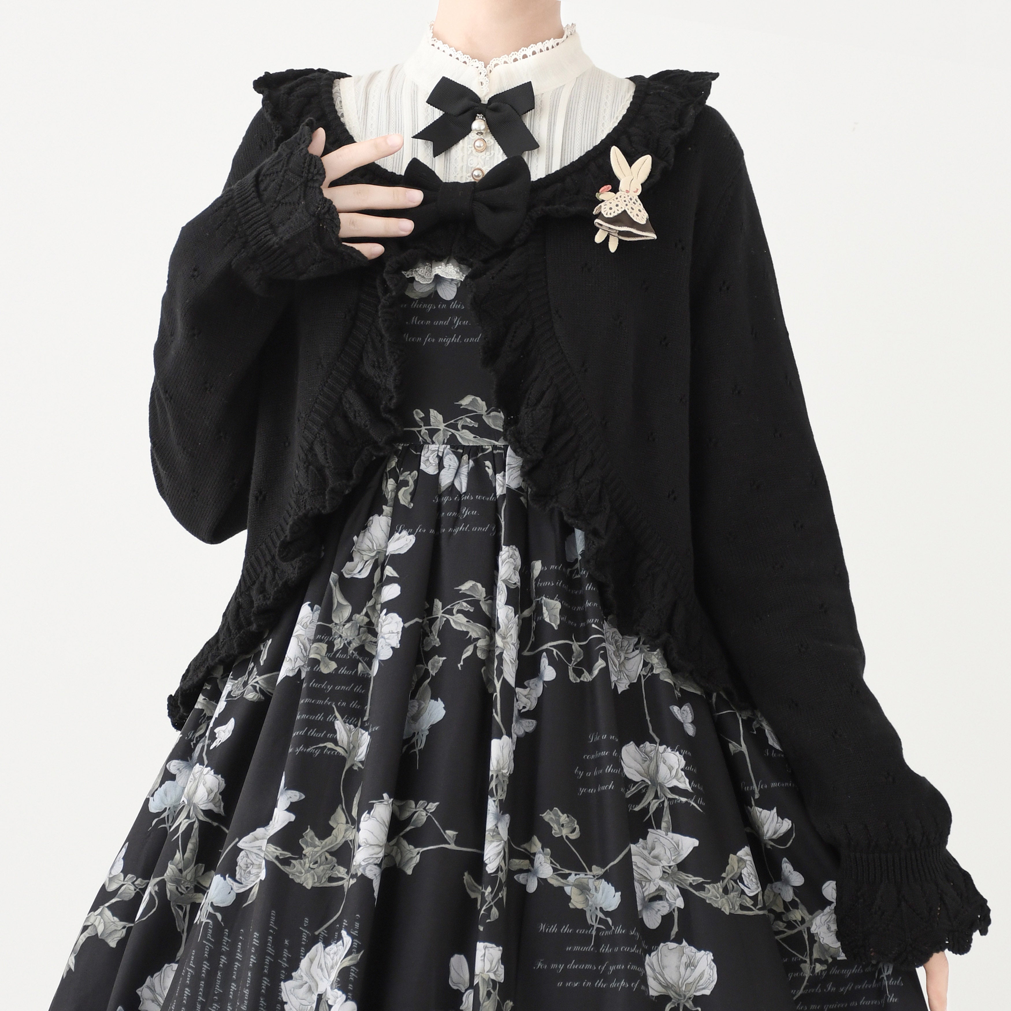 MIST - Nainai - Vintage Lolita Knitted Cardigan 44380:805961