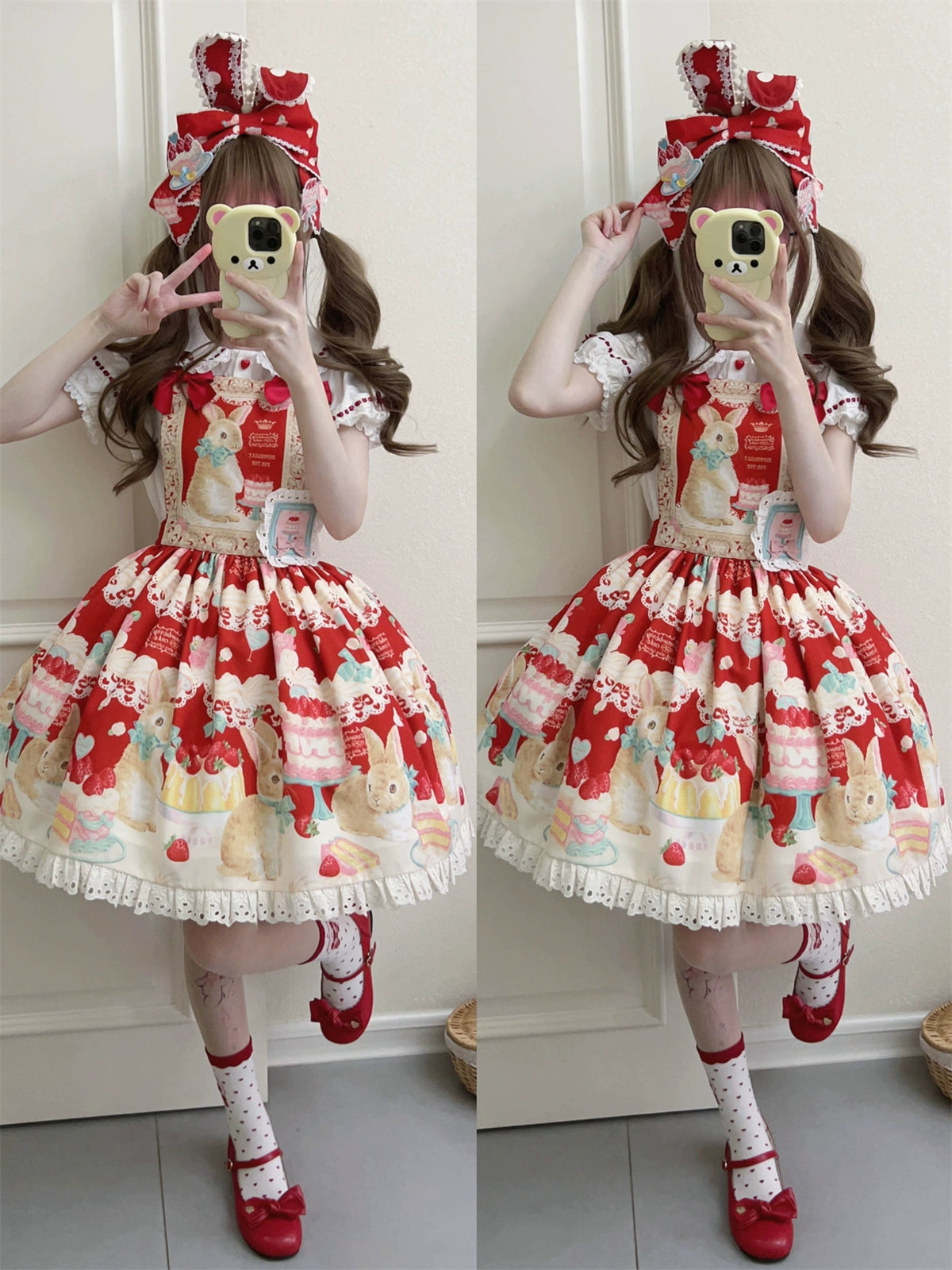 Honey Bunny Cake - Sweet Lolita JSK/OP/Strap SK/Shirt