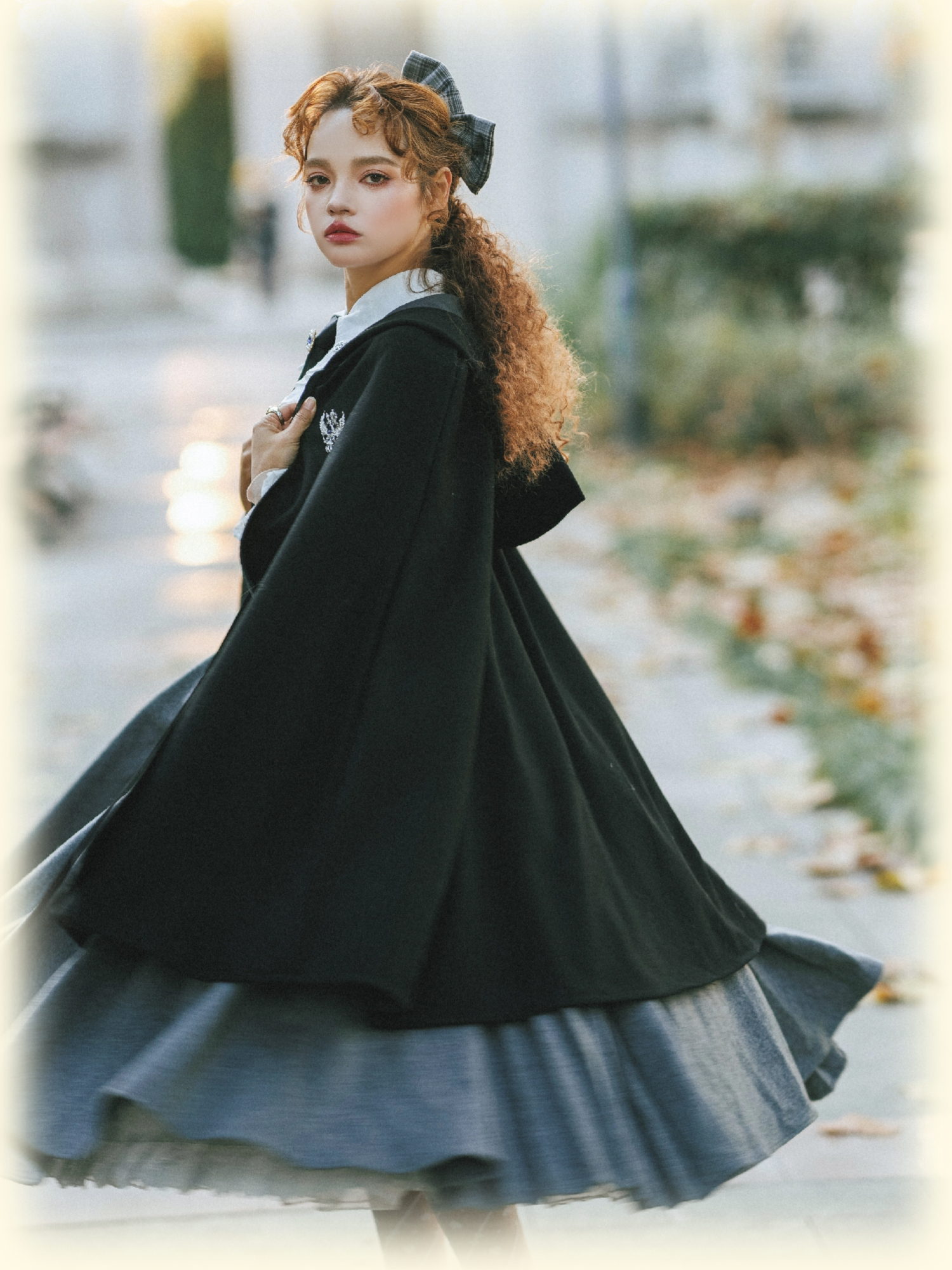 Wand Not for Your Lover - Wool Classic Lolita Bust Supporting JSK, Embroidered Shirt 44597:815799