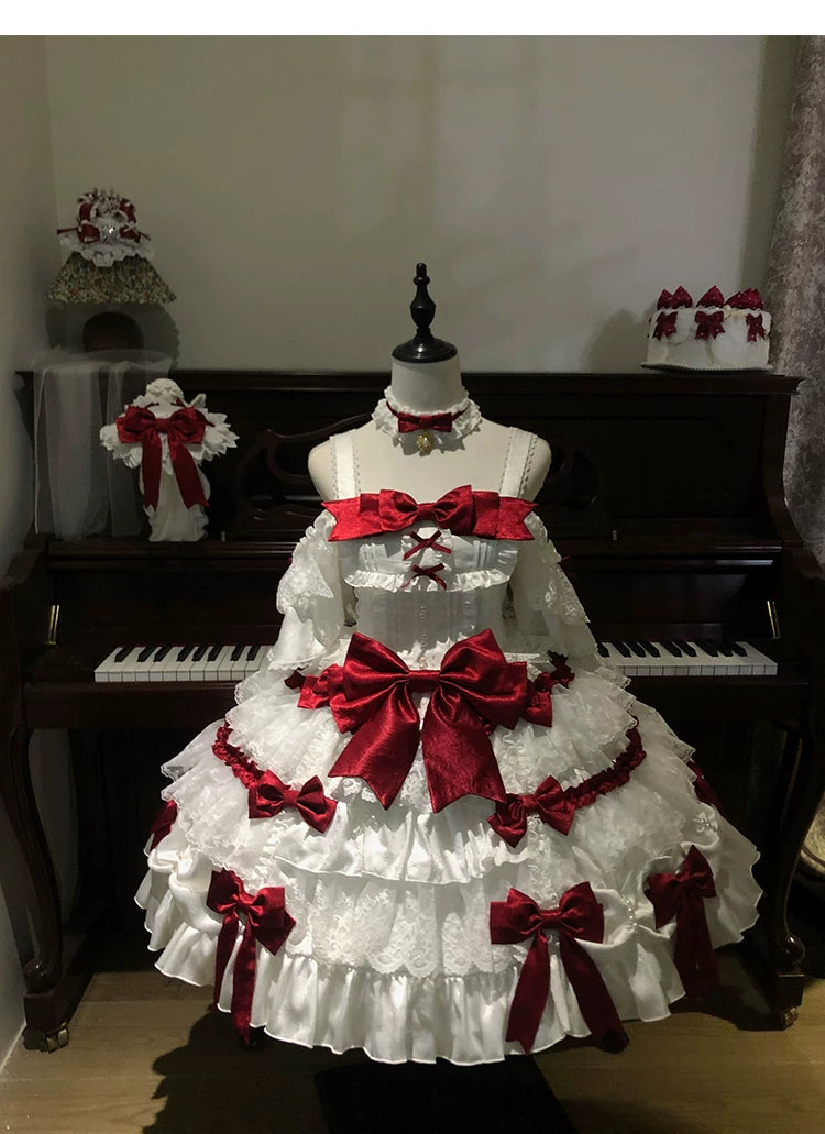 Celia's Confession - Plus-size Sweet Lolita Wedding OP Dress (L M S XL) 44884:825538