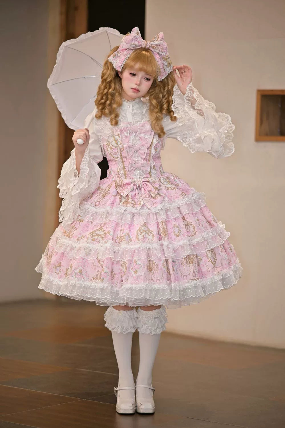 Hanguliang - Candelabra Ode - Doll-like Sweet Lolita JSK Dress, Side Zipper 44097:795864