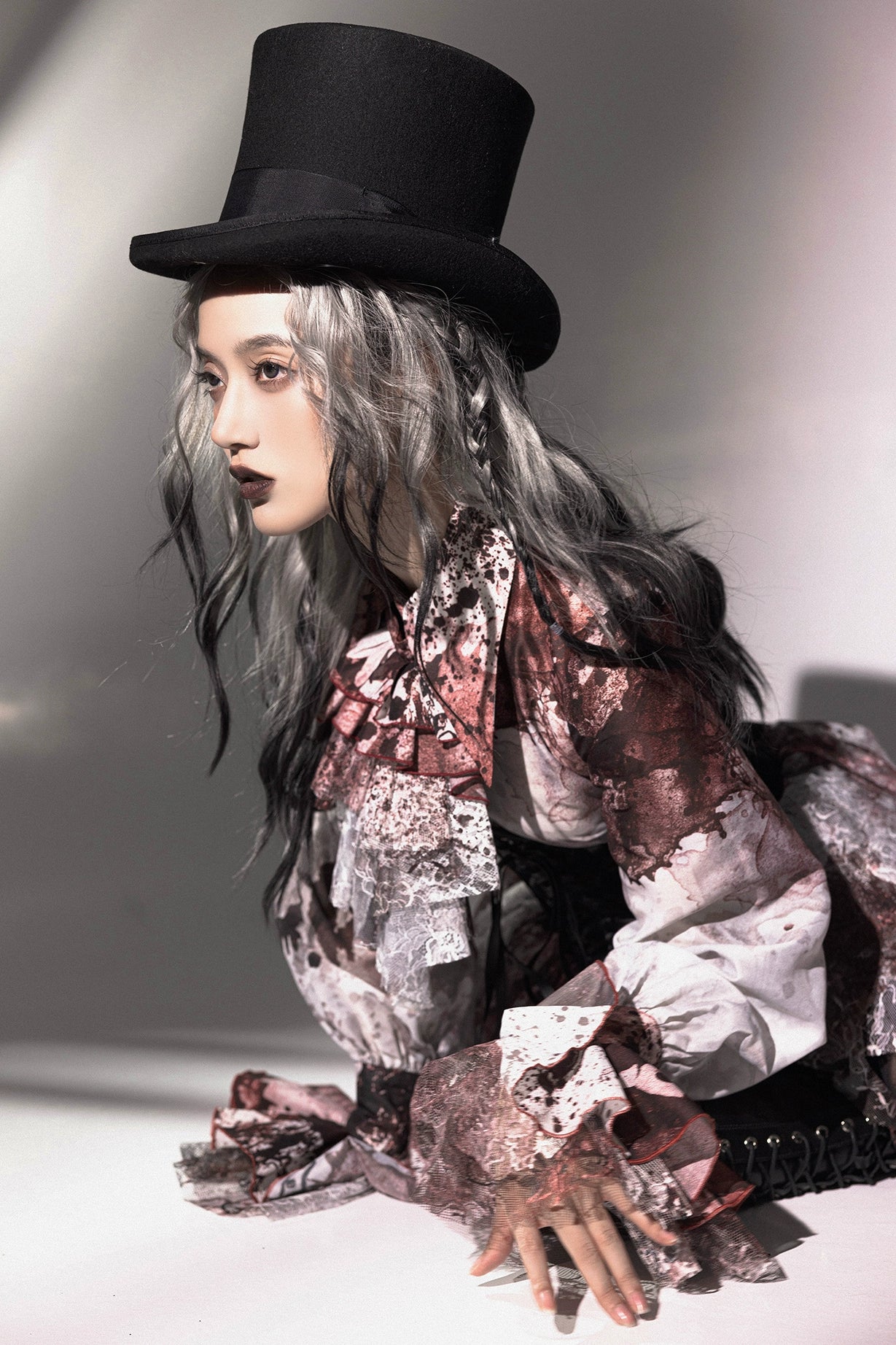 Lilith House - Horror Park - Gothic Lolita Irregular Hem Corset