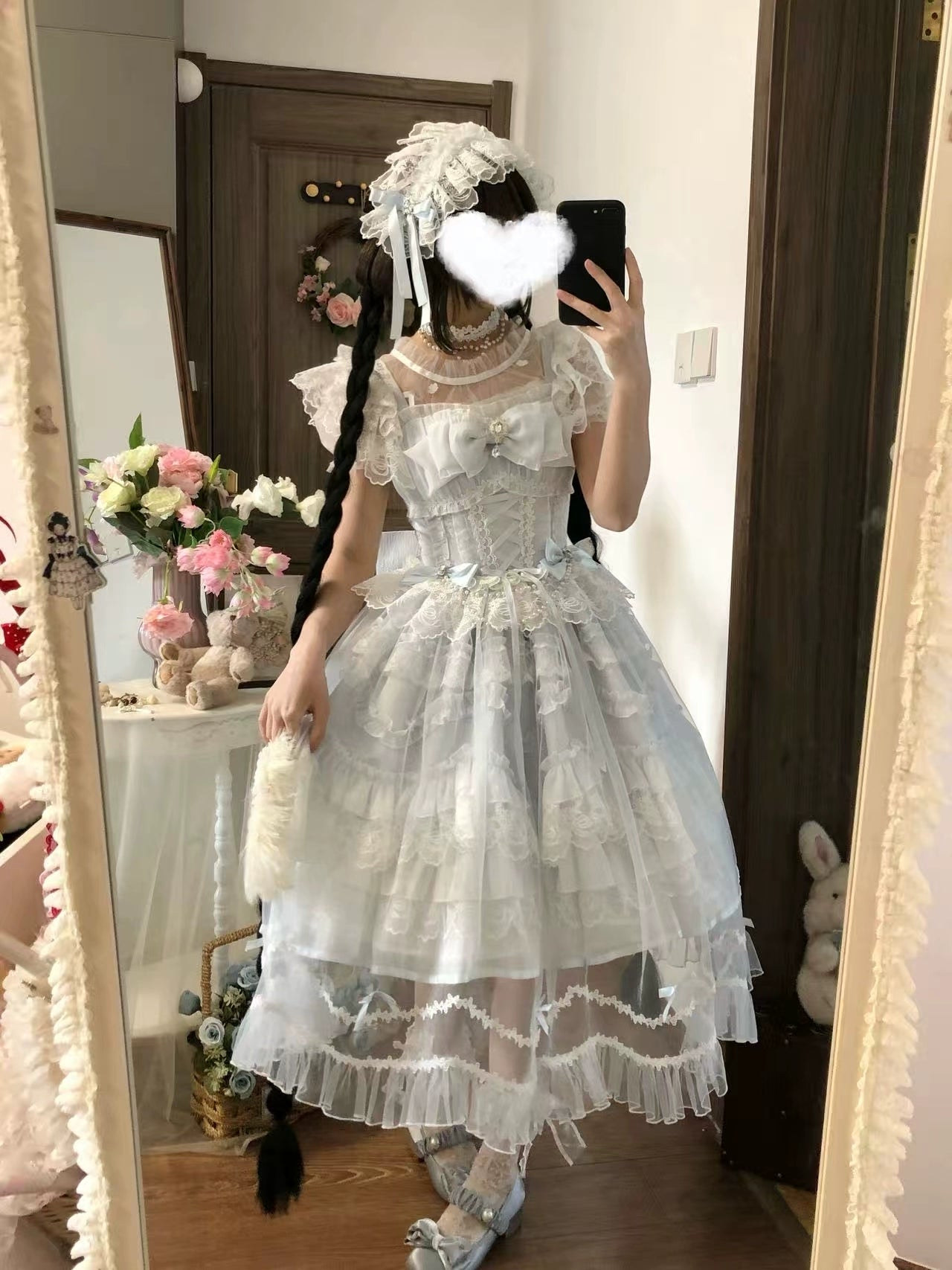 Sugar Girl - Eternal Vow - Weeding Lolita JSK, Detachable Overlay 44248:800933