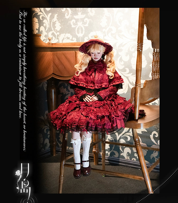 Lost Aqua - Vintage Lolita Dress Set Cotton Shirt
