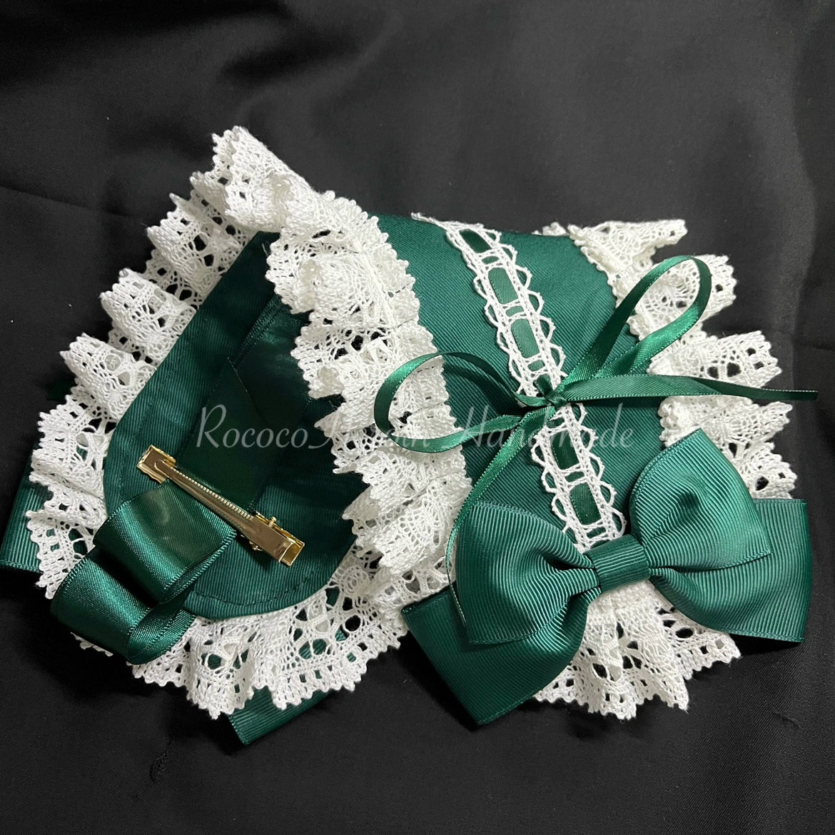RococoHeroine - Classic Headband in 9 Colors dark green