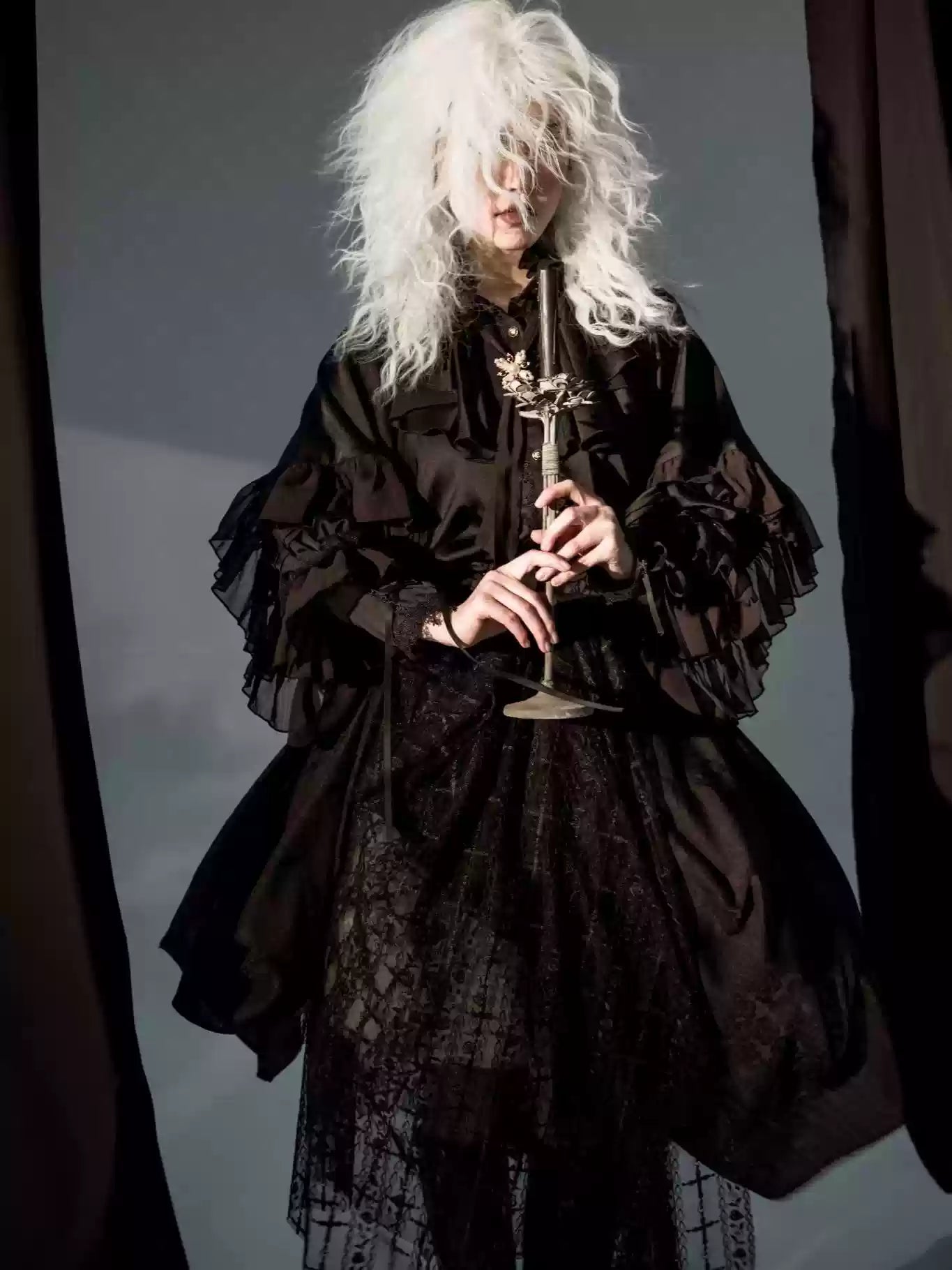 ZJstory - Dragon Bone Cemetery - Gothic Lolita Long Sleeve Blouse (L M S) 13668:749570