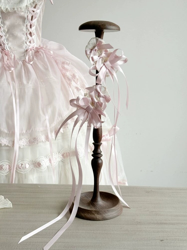 MAID - Sweet Lolita Accessories, Soft And Comfortable Pink hair clips (a pair)