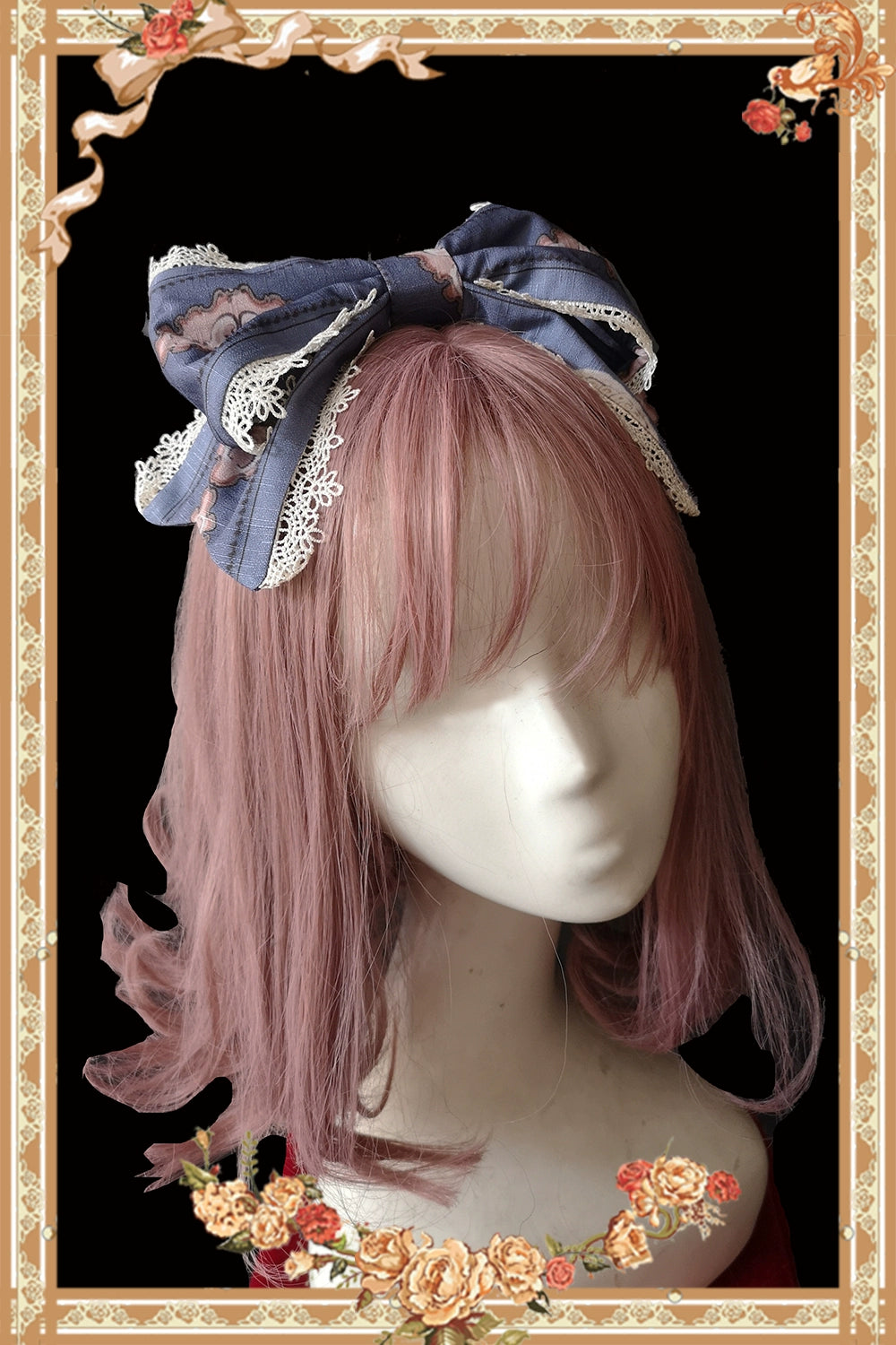 Infanta~Sweet Lolita Accessories Bonnet KC Socks Beret Opera House Indigo KC 37488:560900