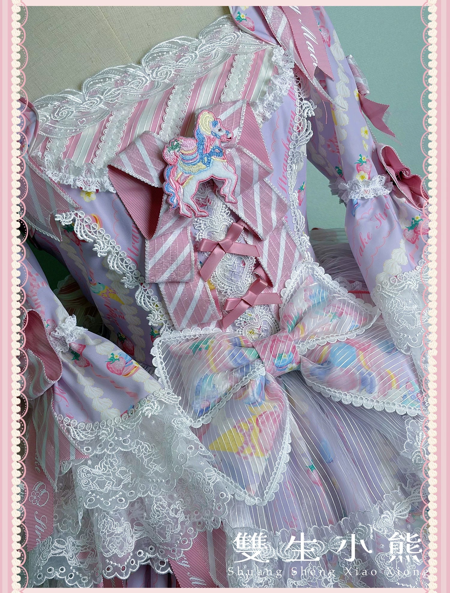 Macaron - Printed Sweet Lolita OP Dress, Old School Lolita JSK Available 45078:833962