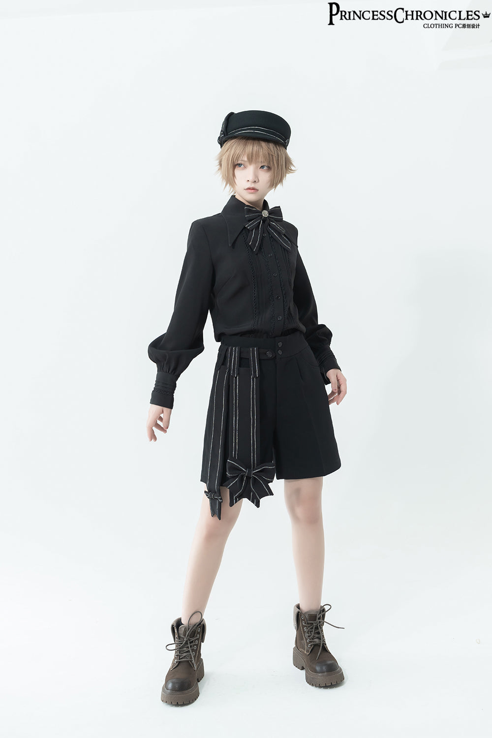 Princess Chronicles - ShenYao - Ouji Vintage Lolita Black Bow Shorts