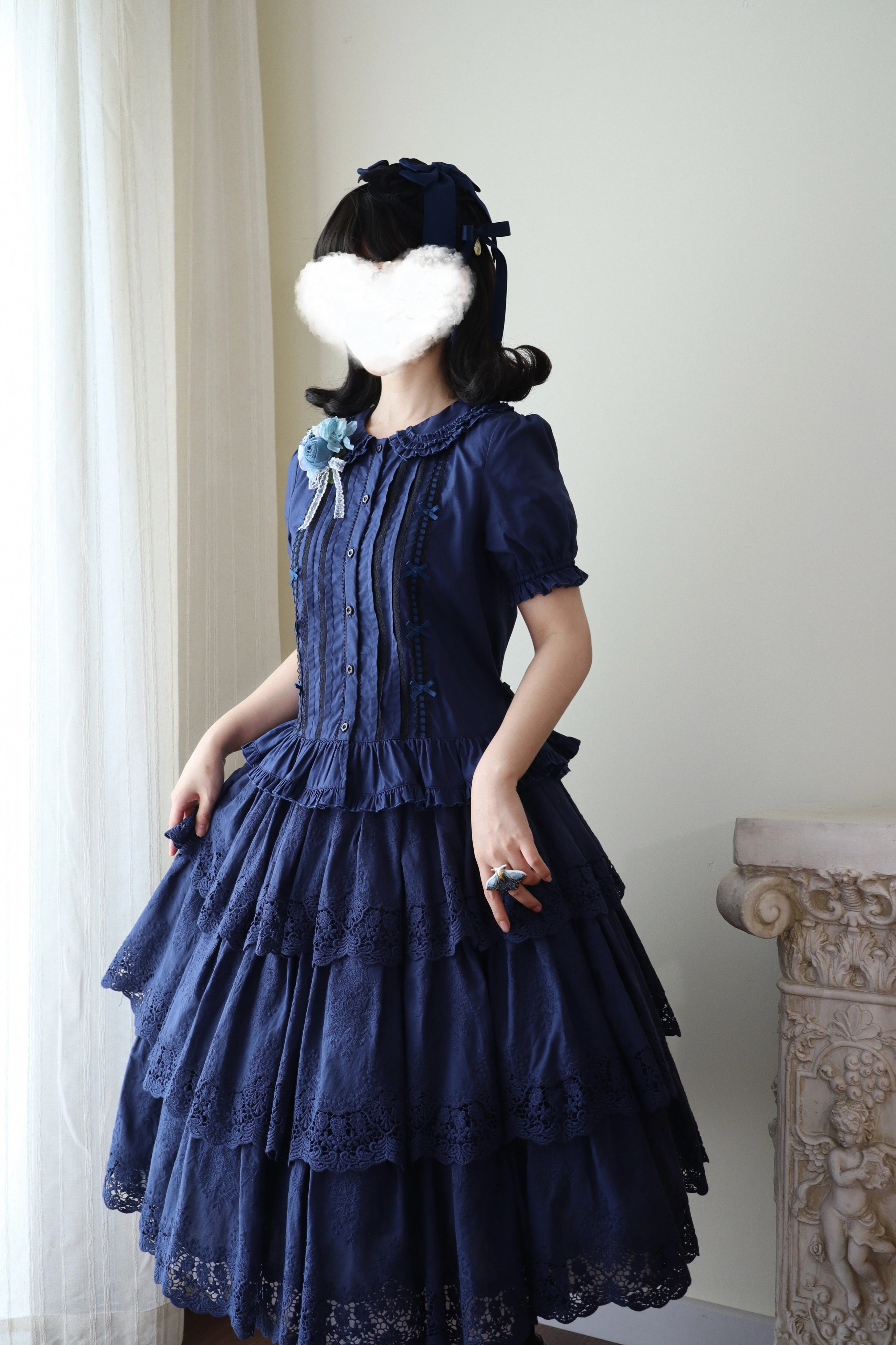 Miss Point - Forest Waltz - Classic Lolita Blouse & Multi-Tiered Ruffles SK 44233:800050