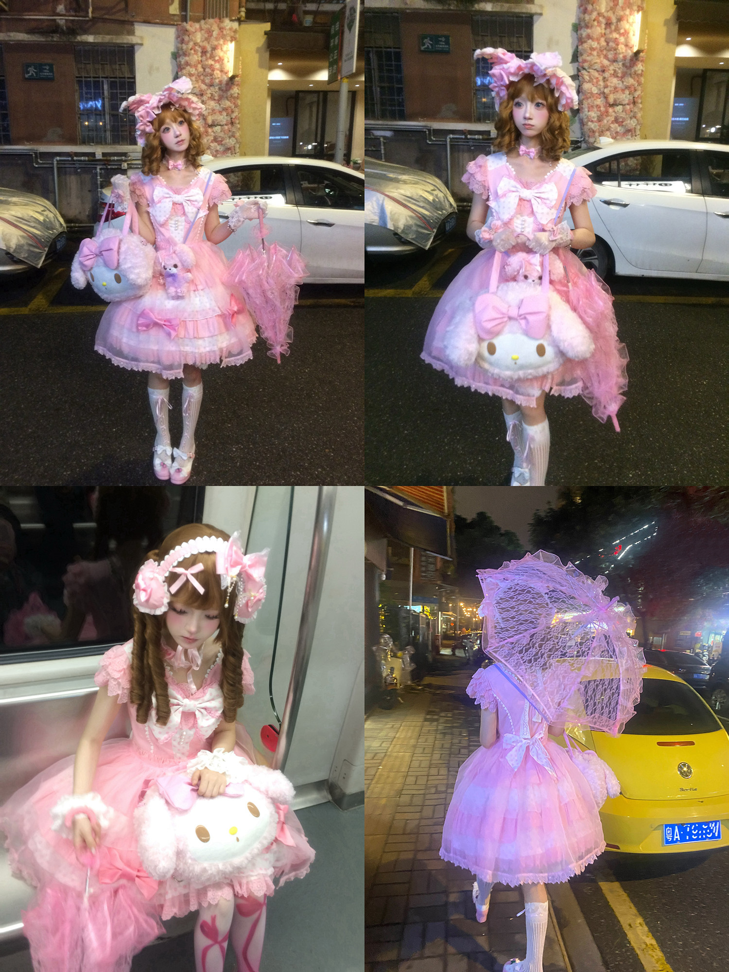 Candy Cottage - Old School Lolita Polka Dot Dress & Top Skirt Set 45522:851844