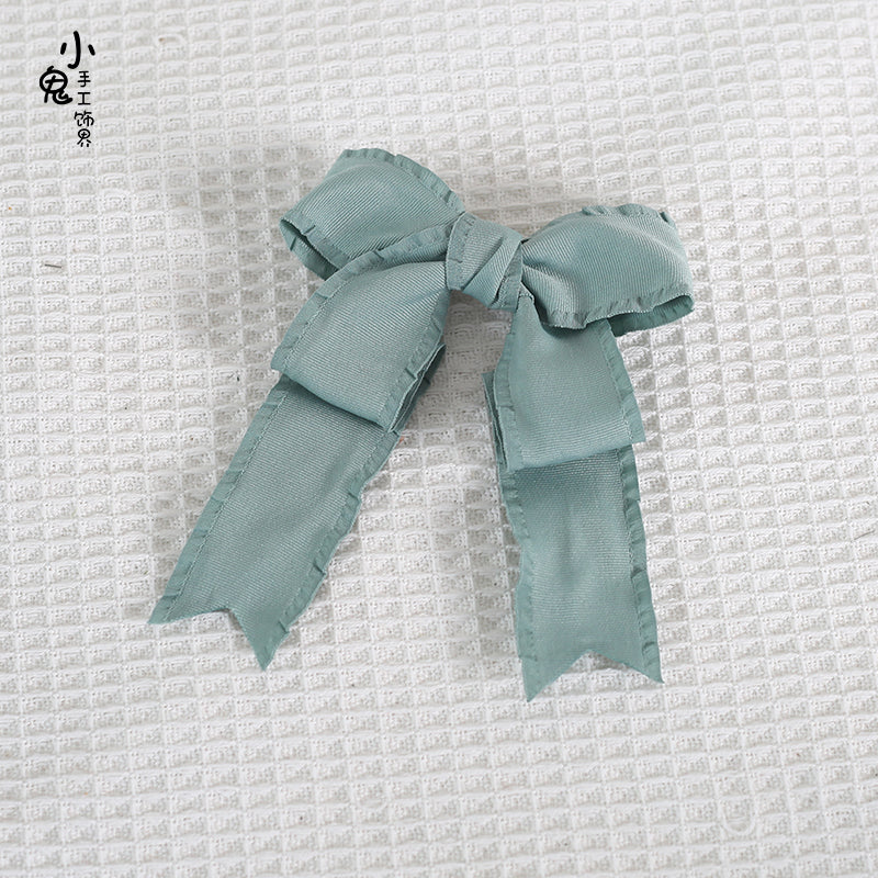 Xiaogui - Cosplay Double Ponytail Spiral Lolita Hair Clips bean green (single one)