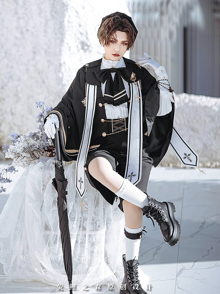 Forest Fluorescent Carps - Choir - Ouji Lolita Shorts Set Prince outfit