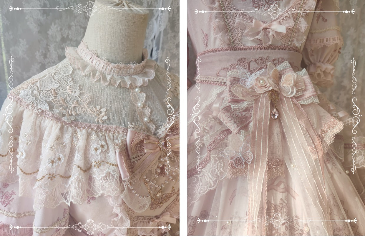 Garden Cat~Sunset Realm Lolita Bride Gorgeous OP FS 15208:197978