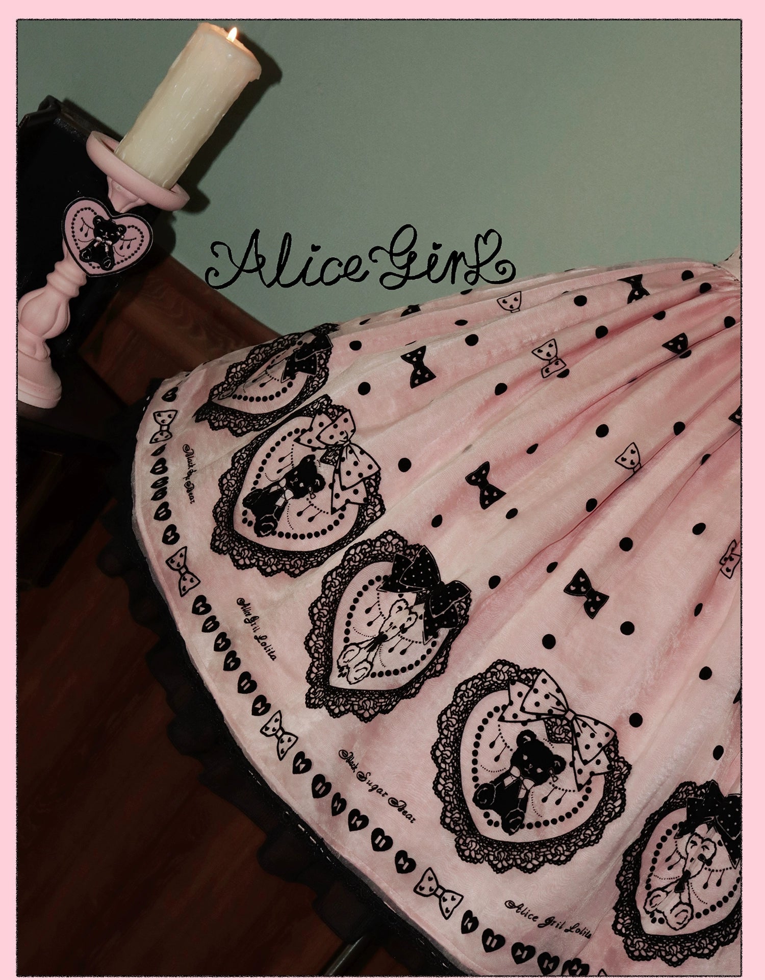 Alice Girl - Brown Sugar Bear - Printed Sweet Lolita Dress, Multiple Styles 43697:783303