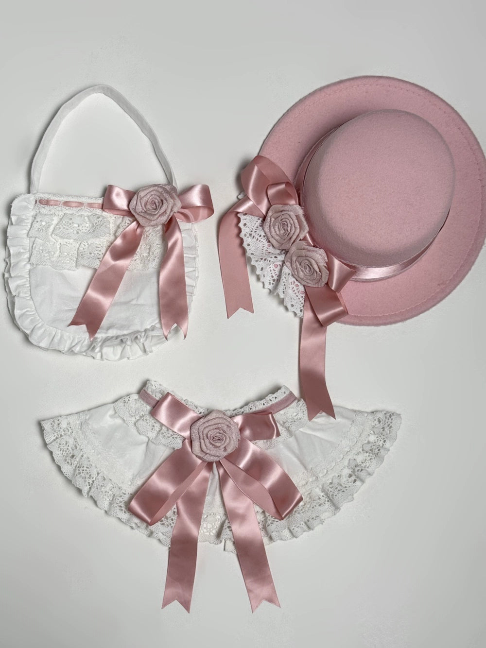 LeMiroir - Winter Solstice - Elegant Lolita Hat, Detachable Collar, Handbag 44088:794383