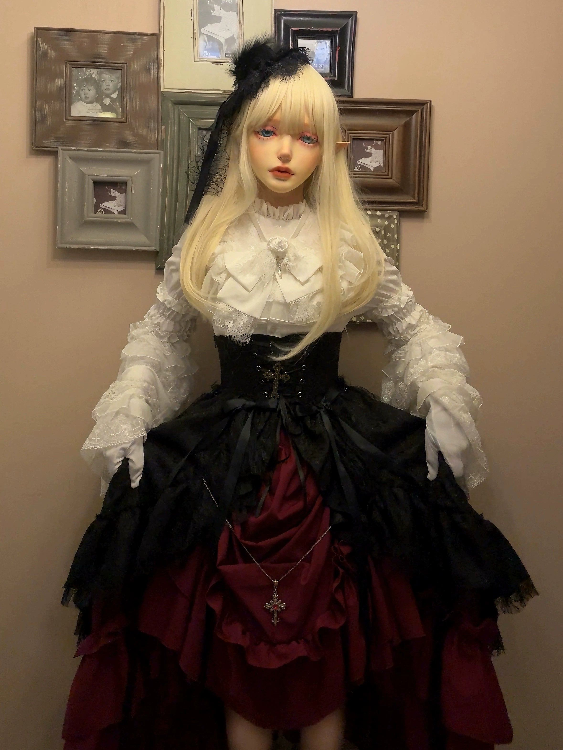 Nightingale Girl - Eternal Taboo - Gothic Lolita Dress Princess Sleeve Shirt