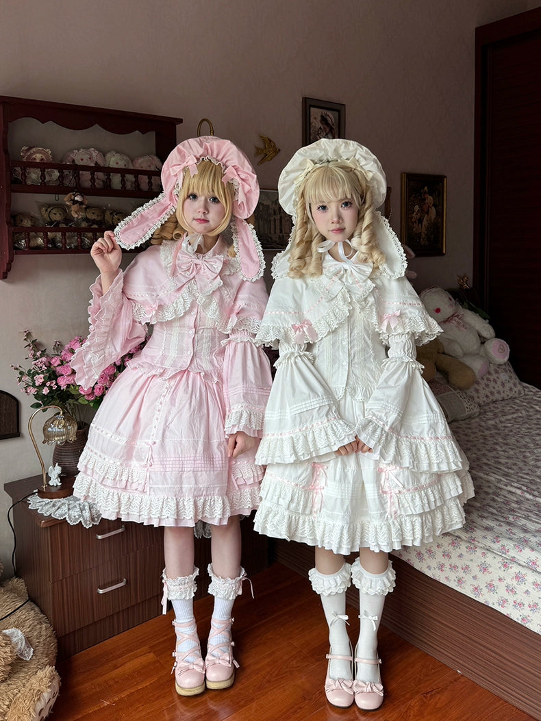 AerialCat - Praying Snowfall - Old School Lolita Skirt Suit Cape Princess Sleeve Shirt 39180:615662
