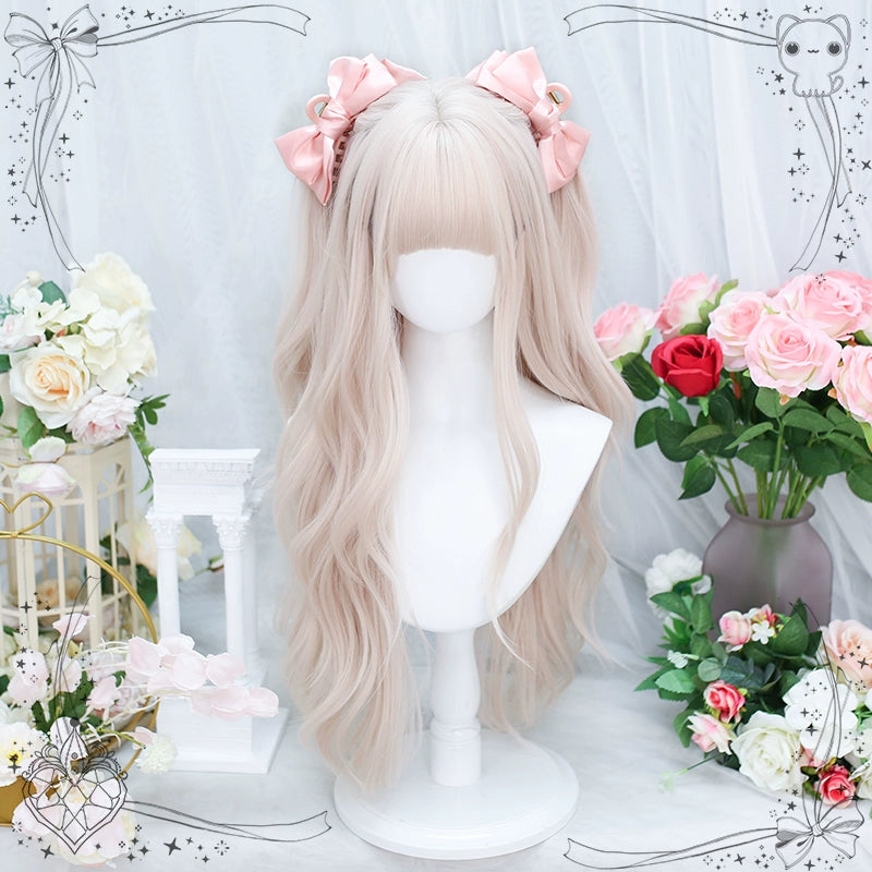 Dalao Home~Soft Soft~Daily Lolita Long Curly Pink Wig   