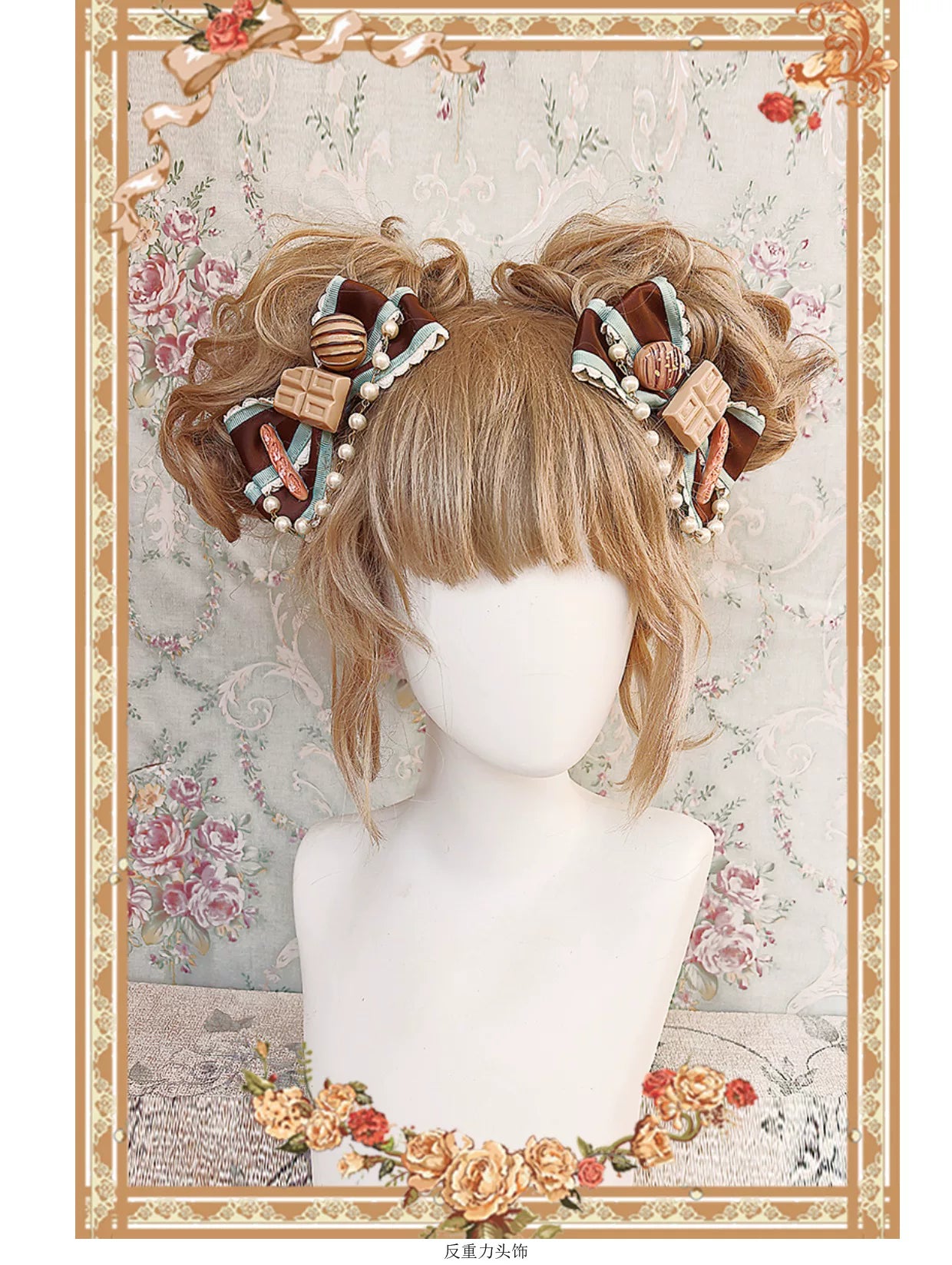 Chandelier - Old School Lolita Dress, Polka Dot, Chandelier Print (M) / L M S XL) 44388:806733