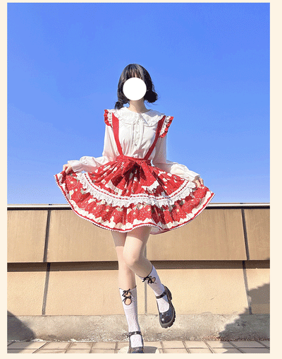 Niu Niu~Plus Size Lolita Shirt Long Sleeve Doll Collar Blouse   
