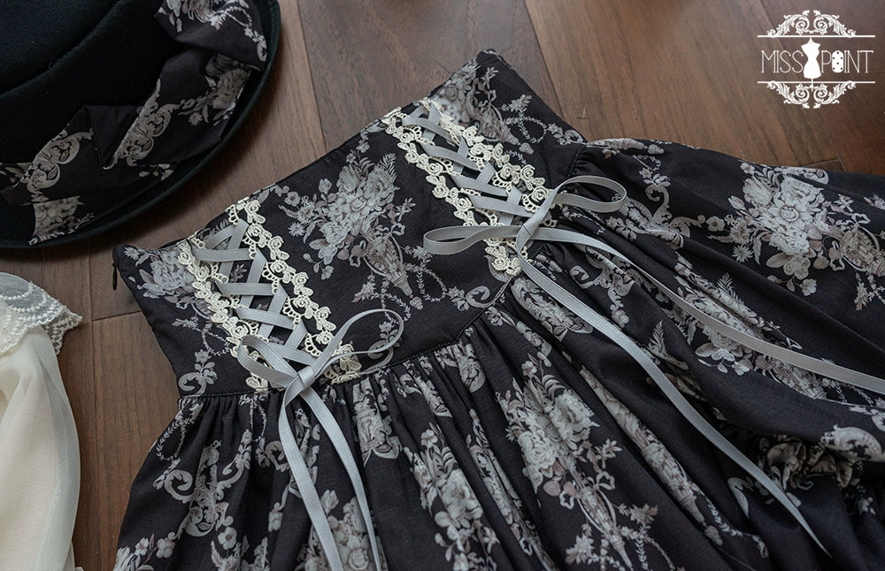 (BFM)Miss Point~Customized Vintage Lolita Skirt Elegant Pullover Fishbone SK 31464:363102