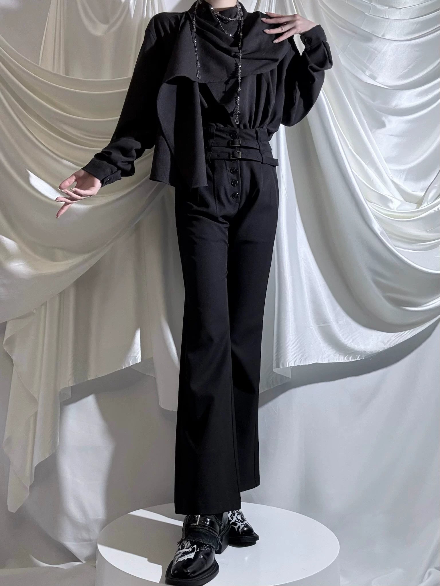 Winter Ouji Fshion Shirt & Pants, Cowl Neck Style (L M S XL XS) 44617:814495