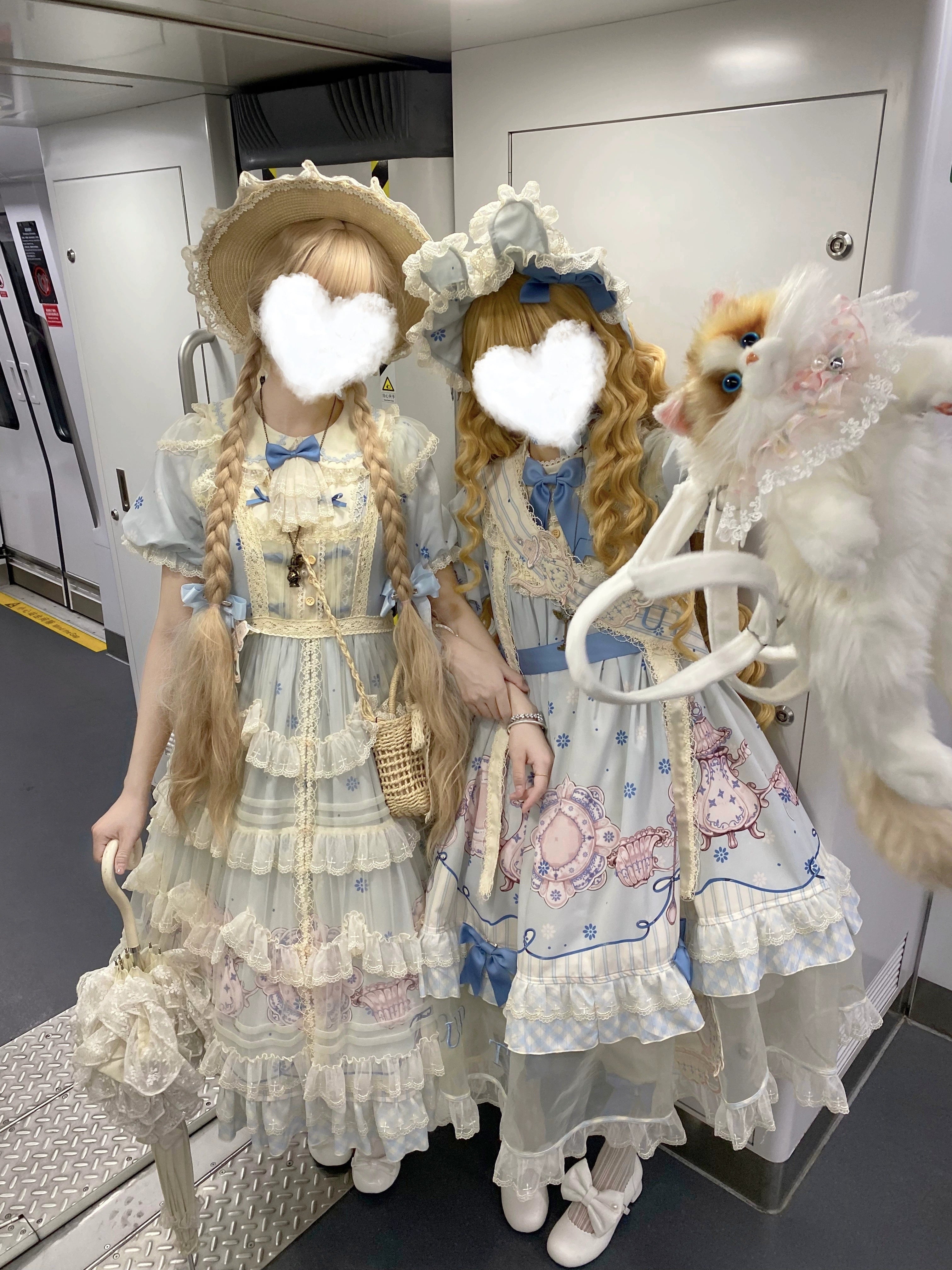 Uncle's Workshop - Veronica Spring Tea - Plate Printed Sweet Lolita Dress 43485:778313