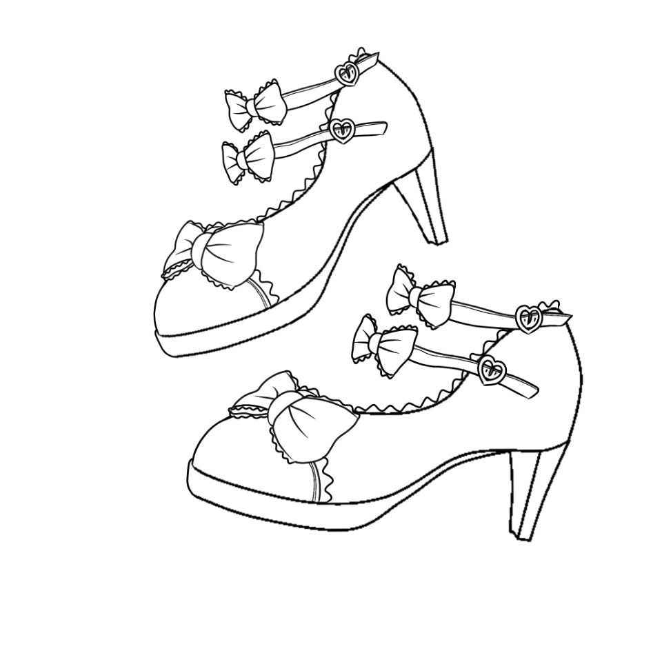 Sosic - Gott Melody - Round-head Bowtie Leather Lolita Shoes 33 brown